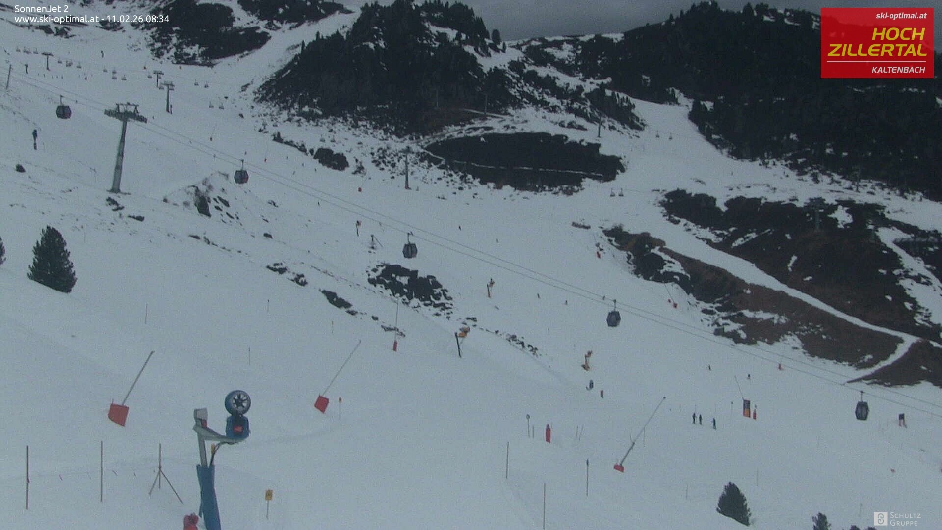Archived image Hochzillertal - Webcam Sonnenjet 2
