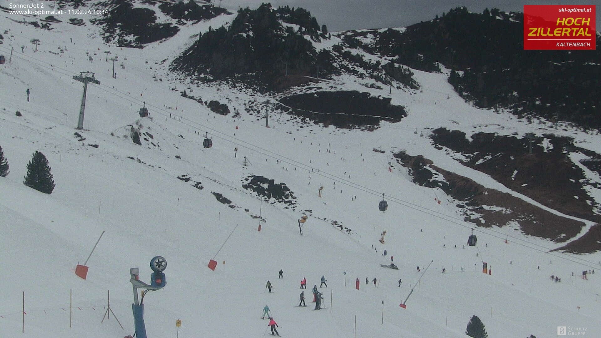 Archived image Hochzillertal - Webcam Sonnenjet 2