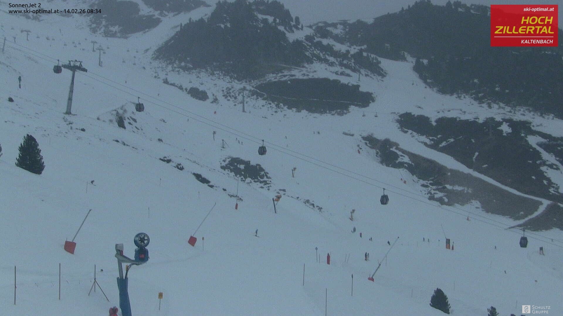 Archiv Foto Webcam Hochzillertal: Blick zum Sonnjet 2