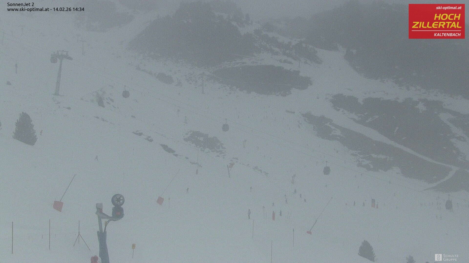 Archiv Foto Webcam Hochzillertal: Blick zum Sonnjet 2