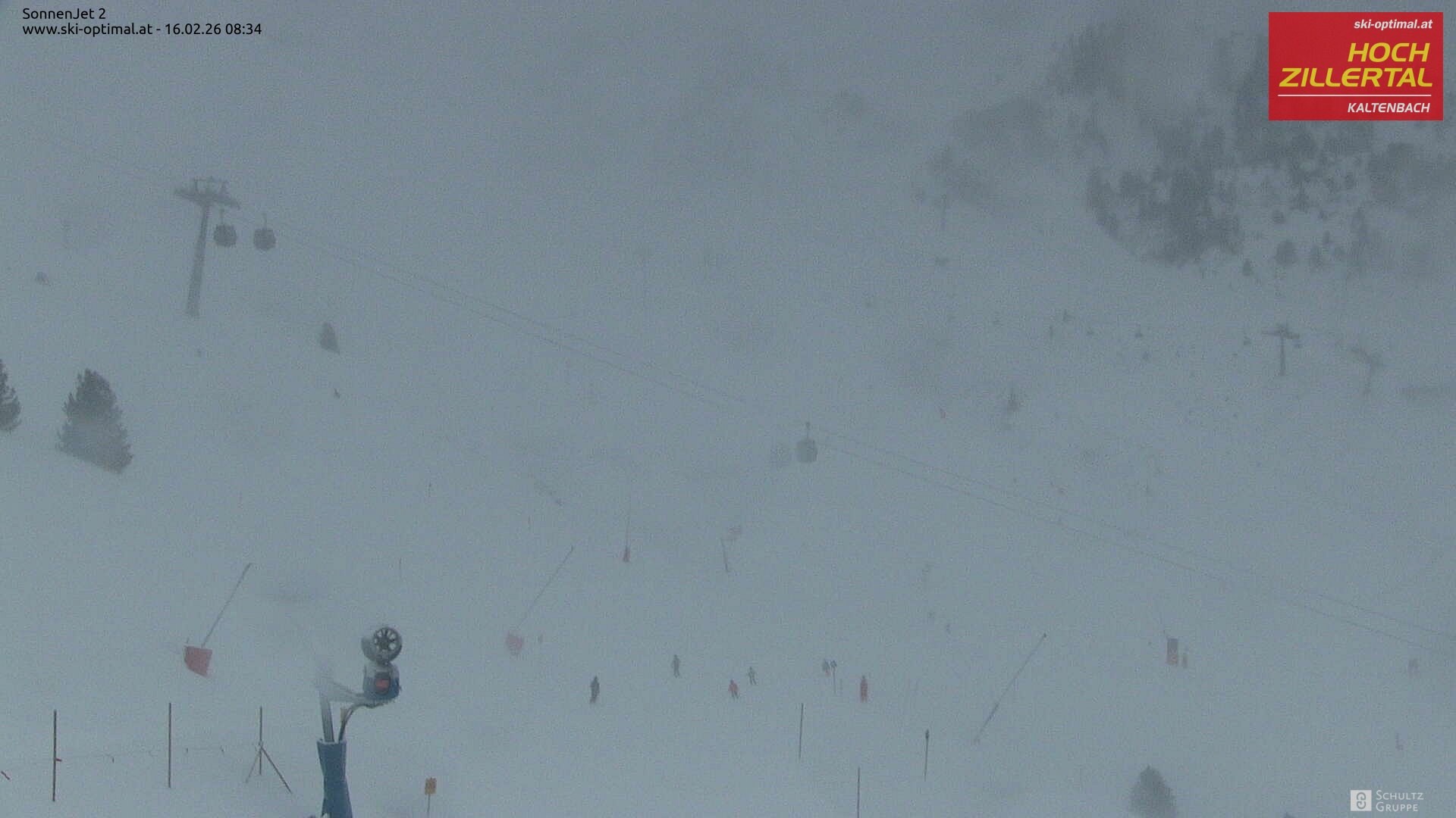 Archiv Foto Webcam Hochzillertal: Blick zum Sonnjet 2