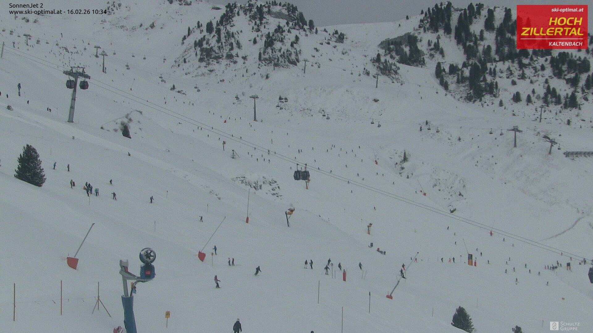 Archiv Foto Webcam Hochzillertal: Blick zum Sonnjet 2