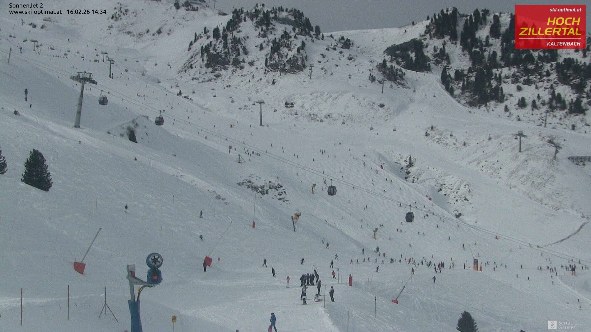 Archived image Hochzillertal - Webcam Sonnenjet 2