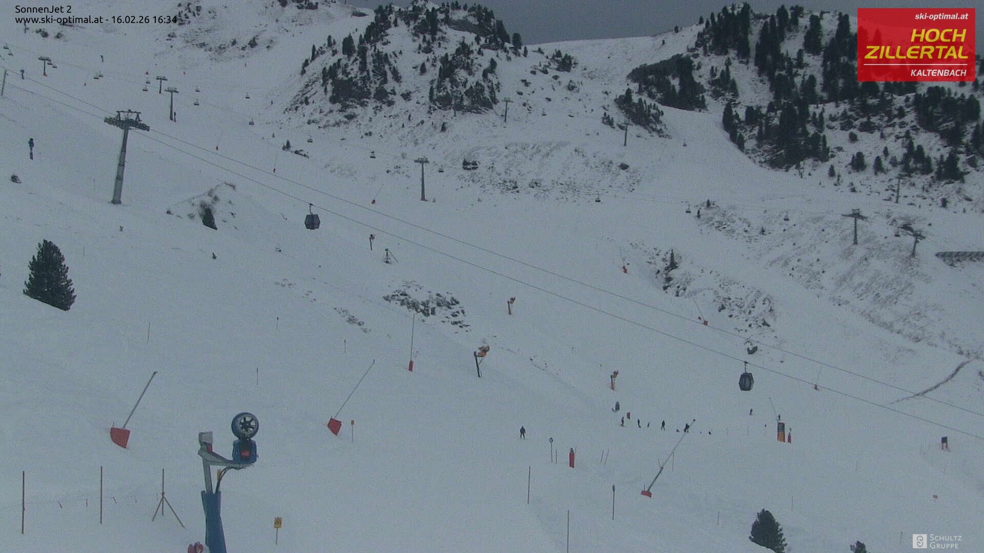 Archived image Hochzillertal - Webcam Sonnenjet 2