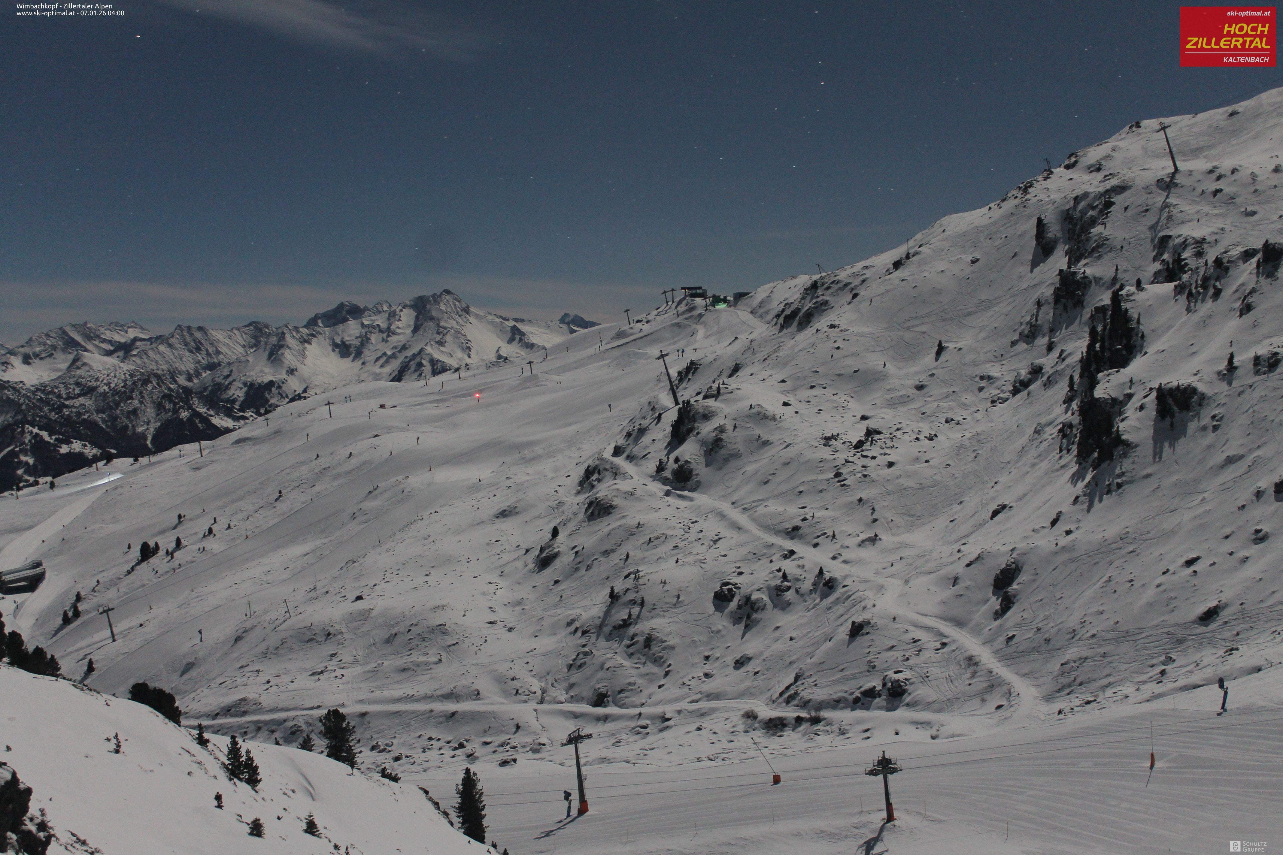 Archived image Webcam Hochzillertal: Mountain View Restaurant