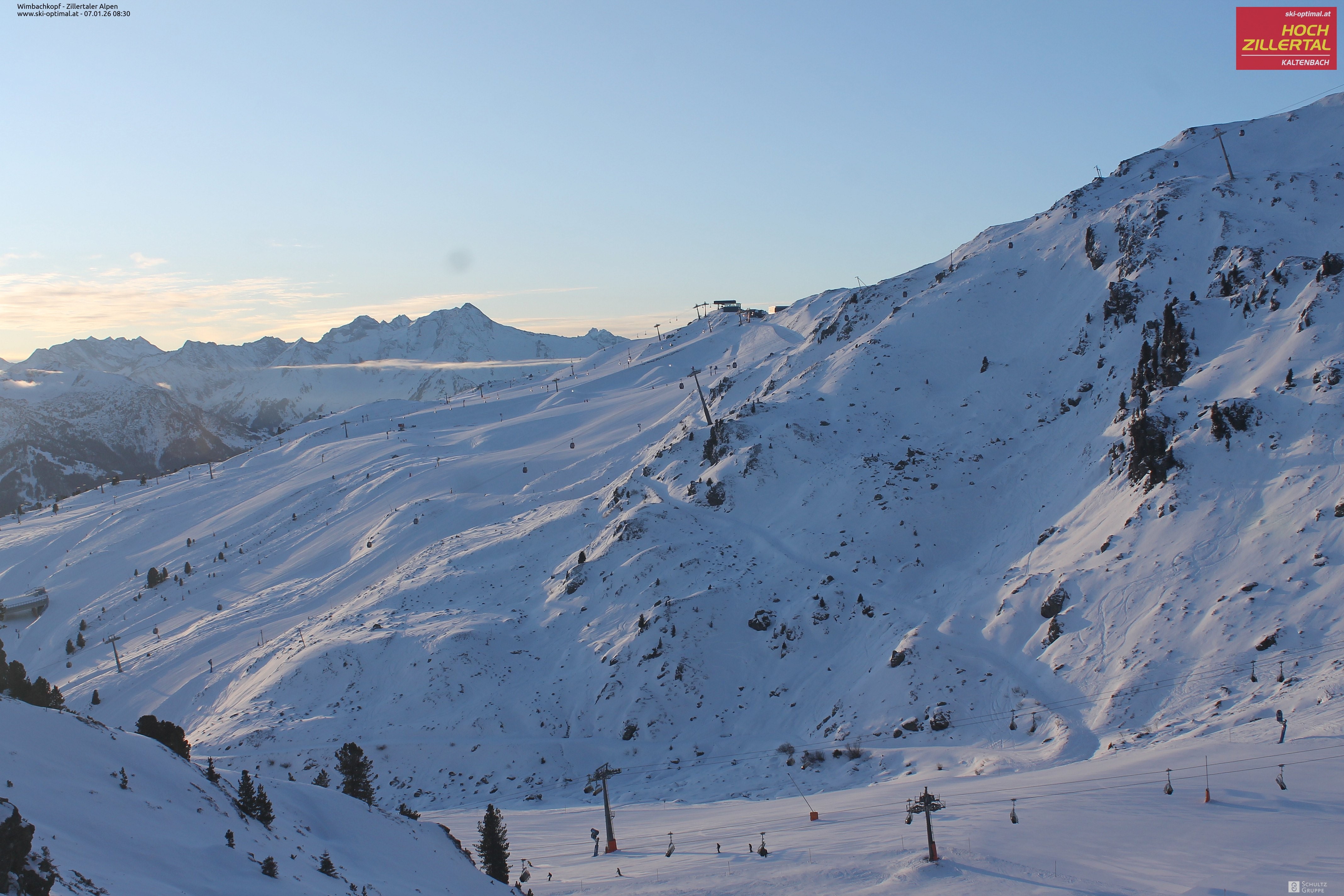 Archived image Webcam Hochzillertal: Mountain View Restaurant