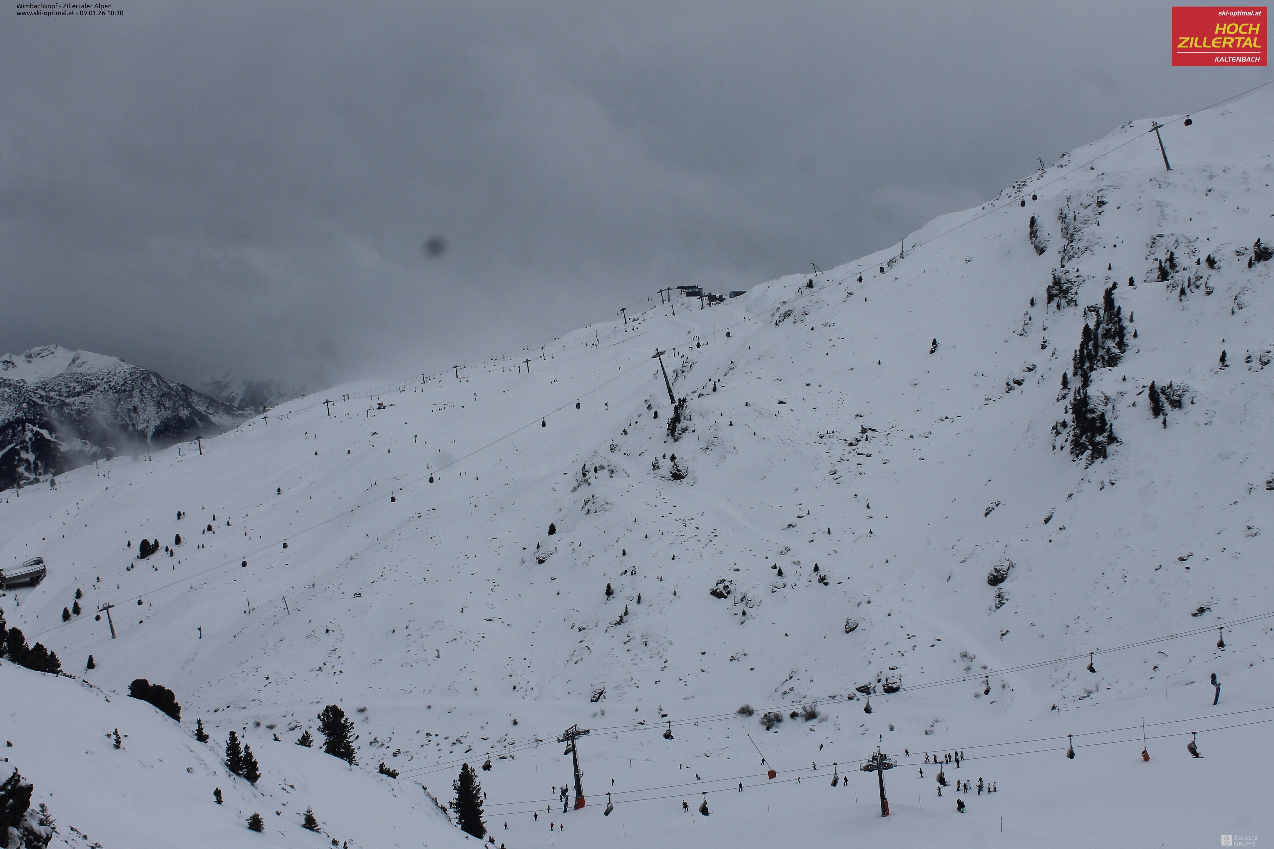 Archived image Webcam Hochzillertal: Mountain View Restaurant