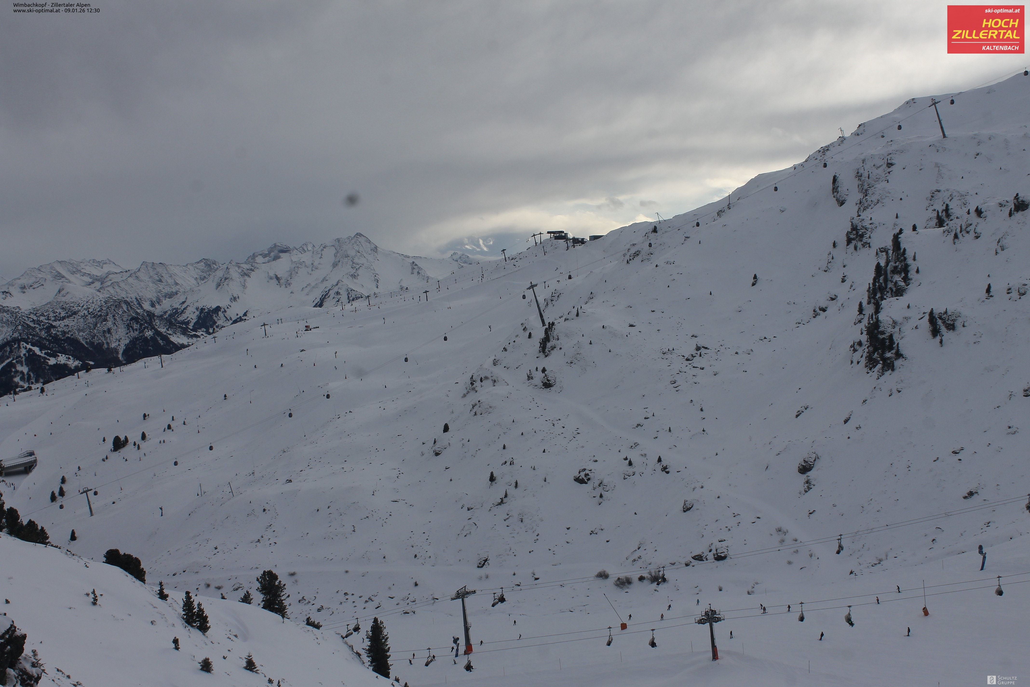 Archived image Webcam Hochzillertal: Mountain View Restaurant