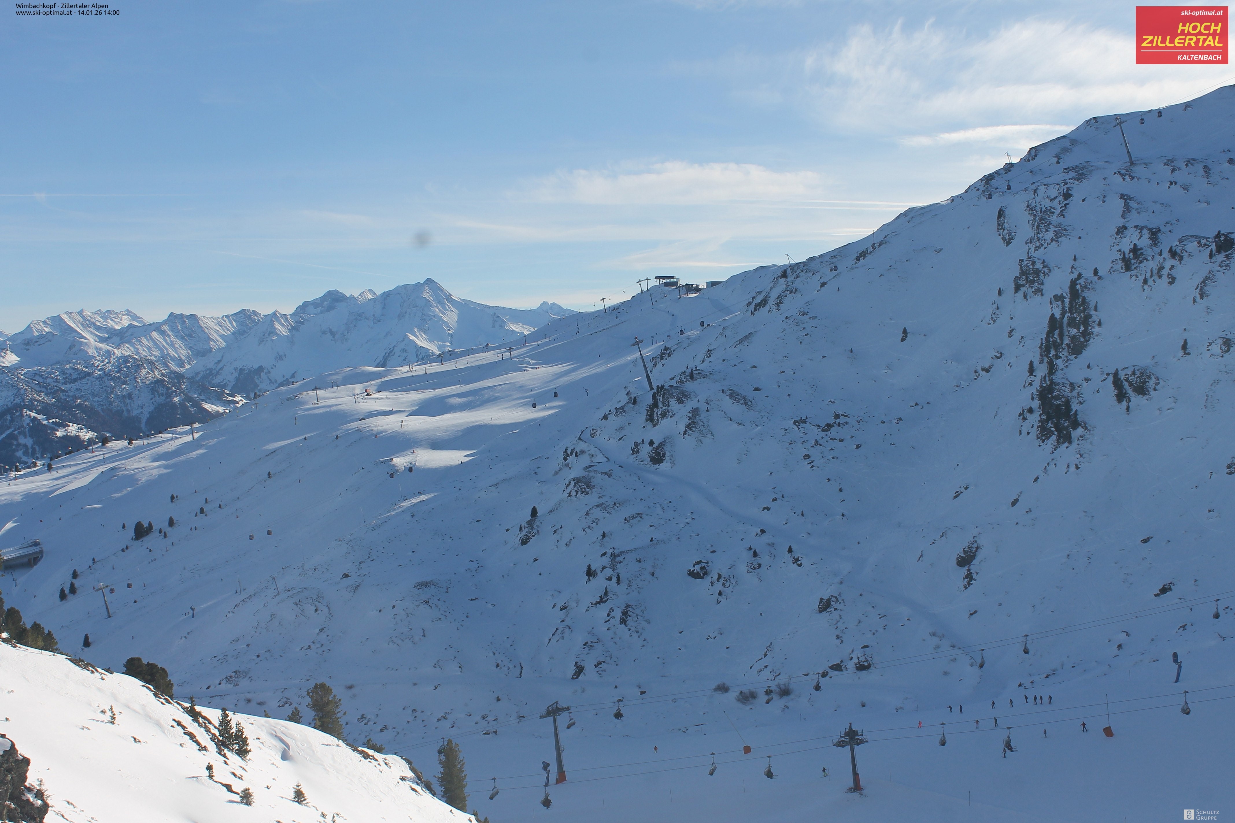 Archived image Webcam Hochzillertal: Mountain View Restaurant