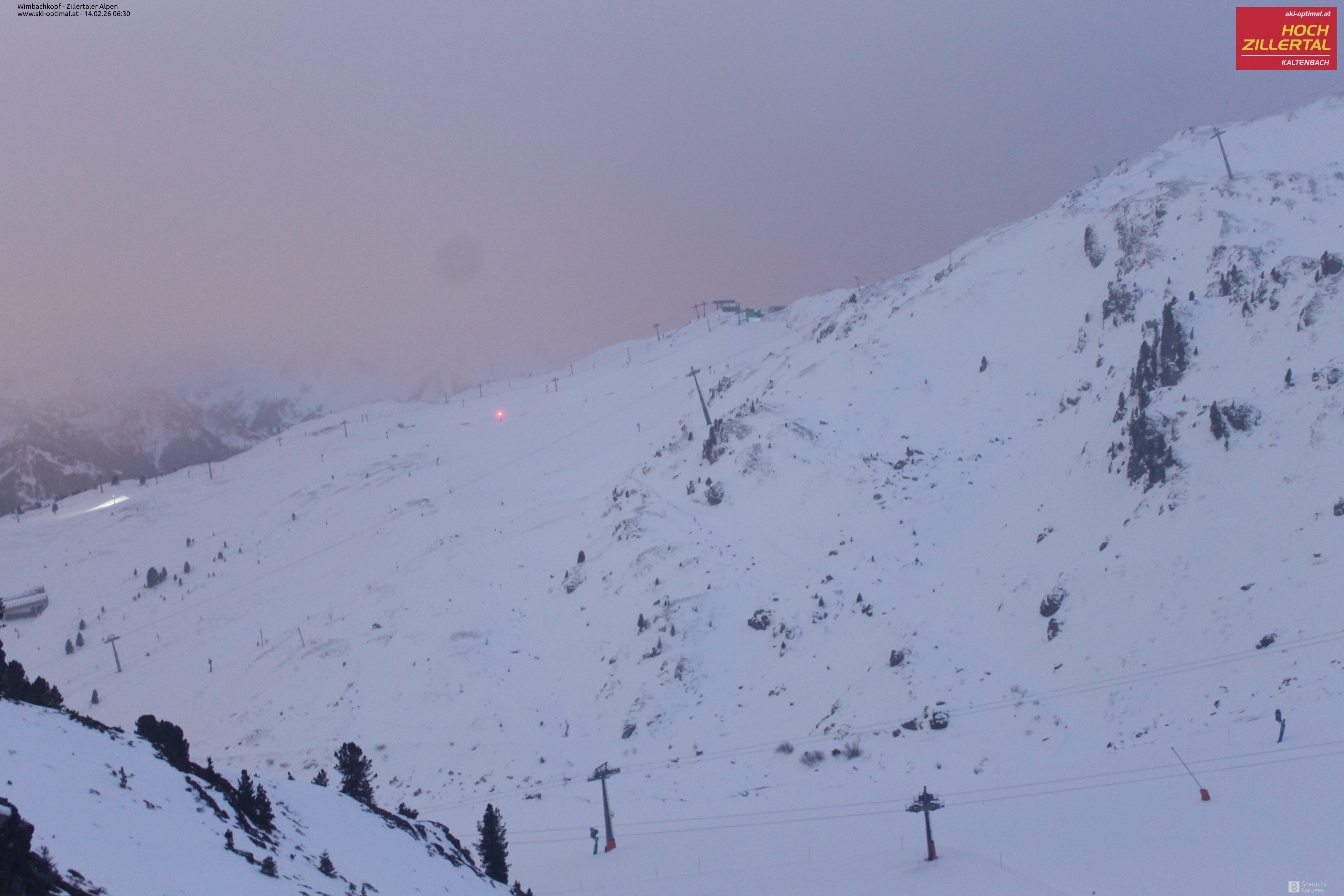 Archived image Webcam Hochzillertal: Mountain View Restaurant