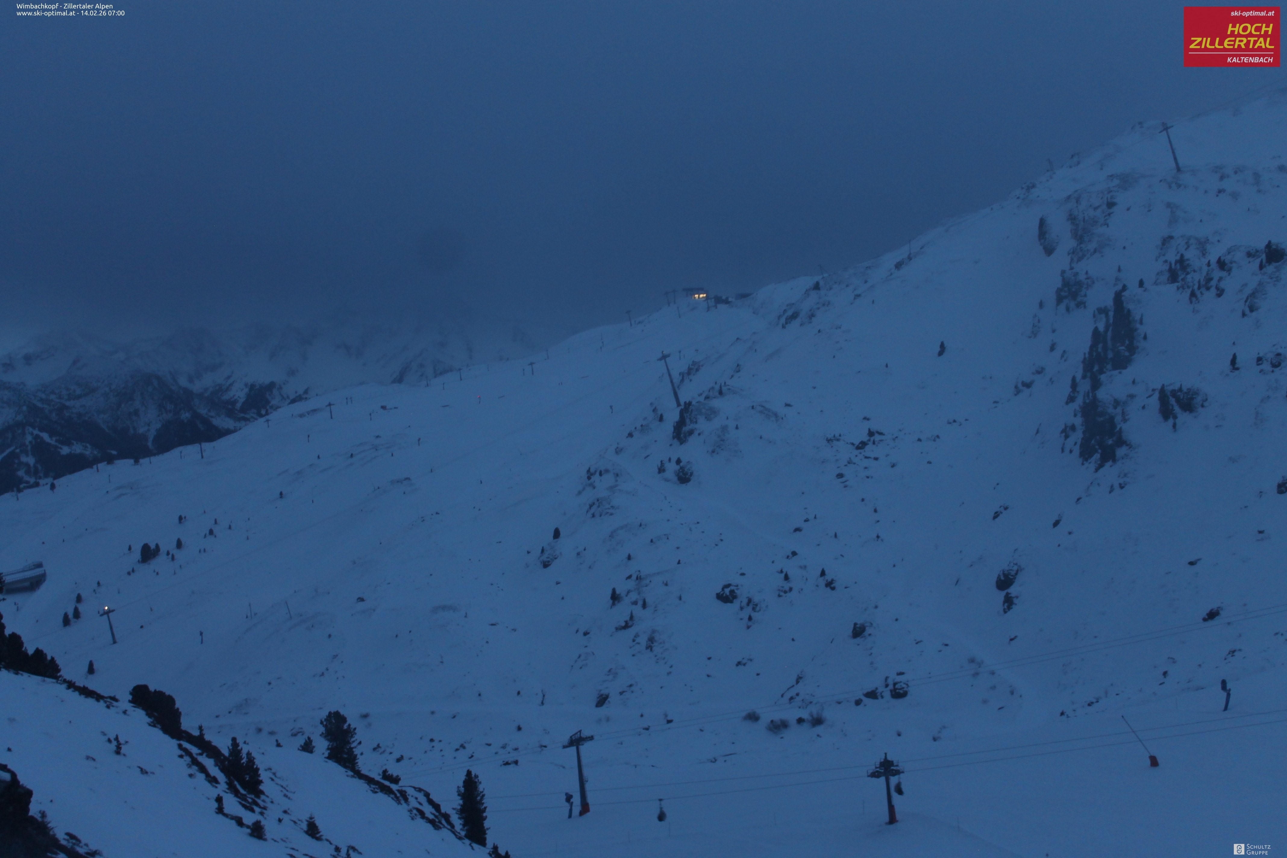 Archived image Webcam Hochzillertal: Mountain View Restaurant