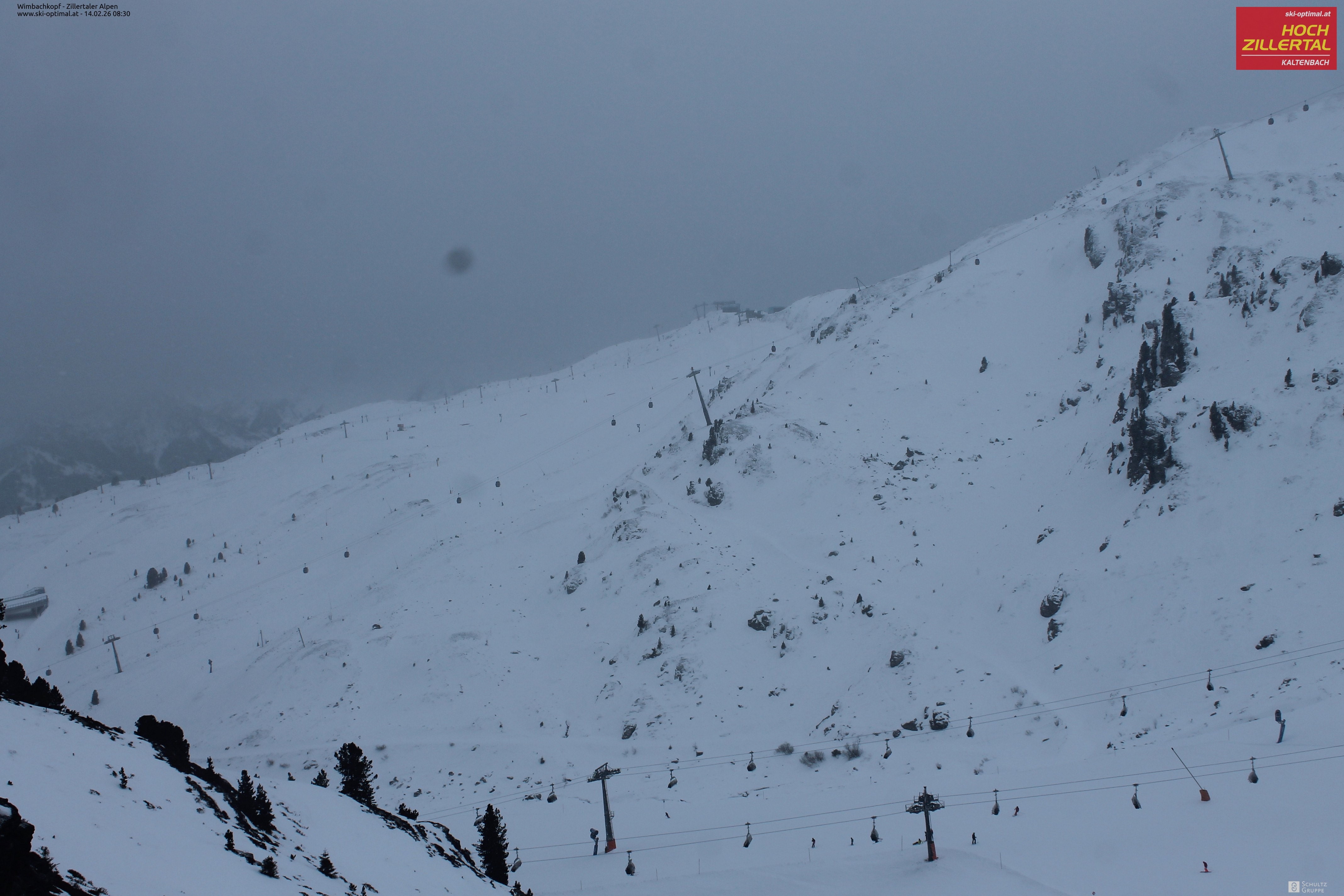Archived image Webcam Hochzillertal: Mountain View Restaurant