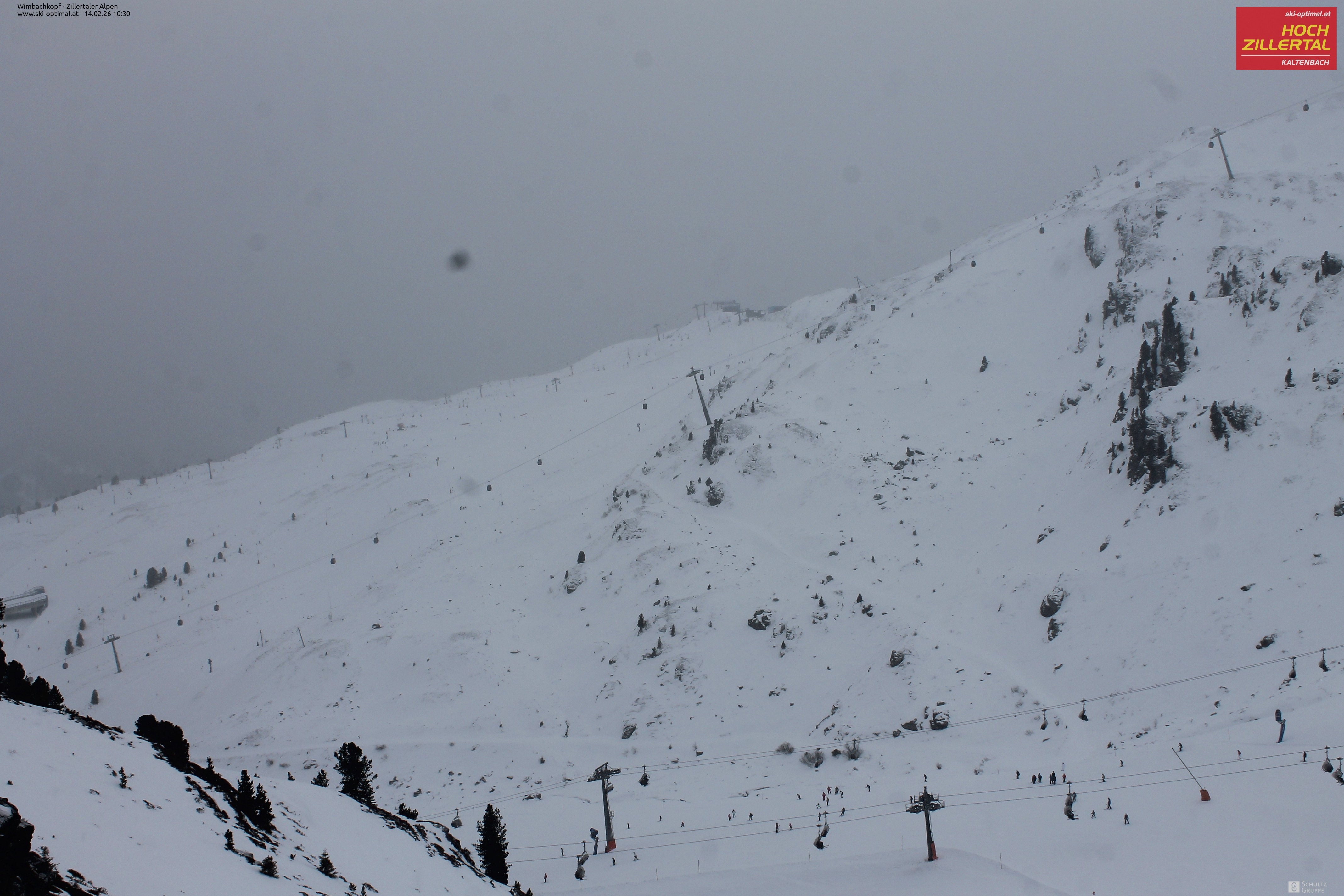 Archived image Webcam Hochzillertal: Mountain View Restaurant