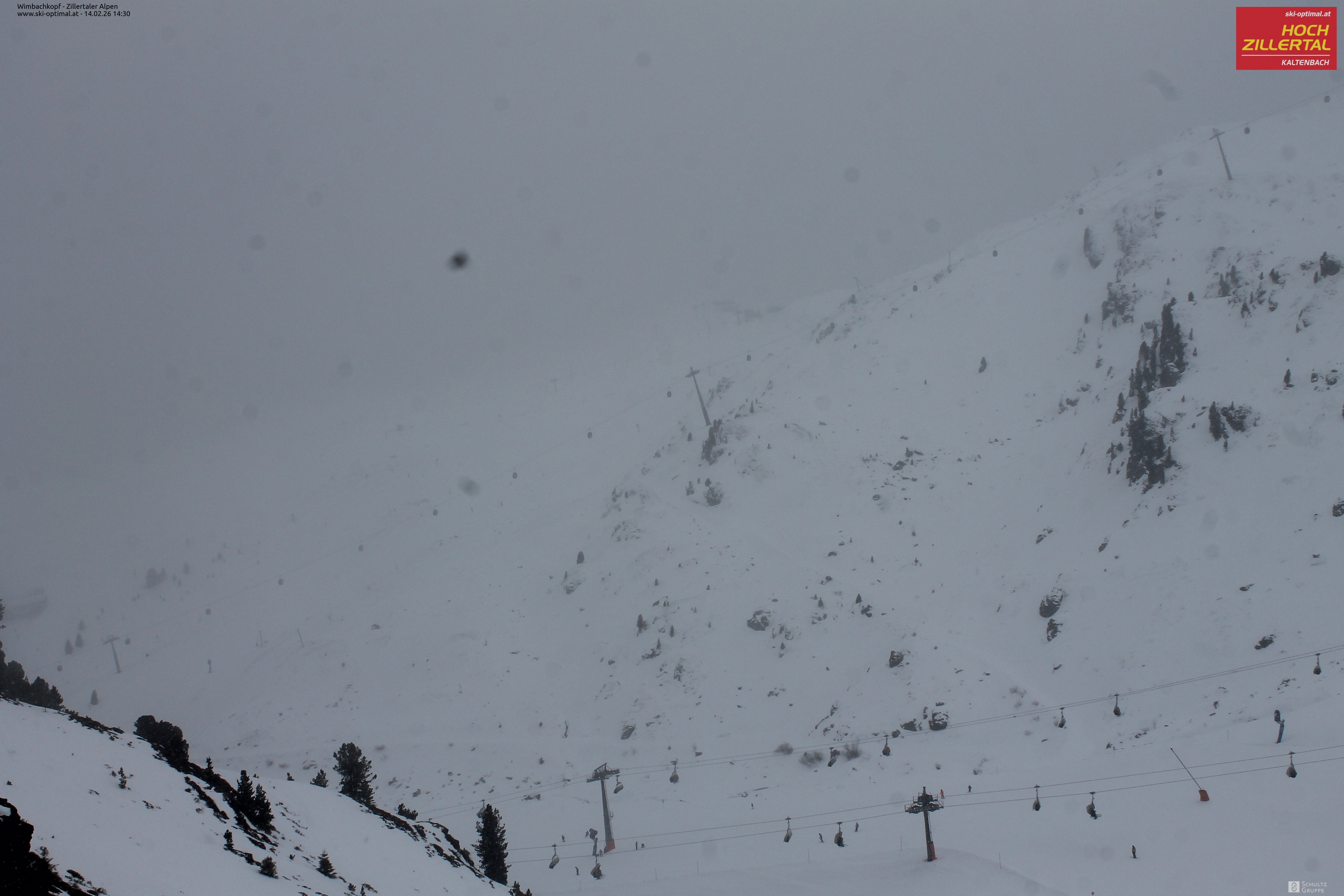 Archived image Webcam Hochzillertal: Mountain View Restaurant