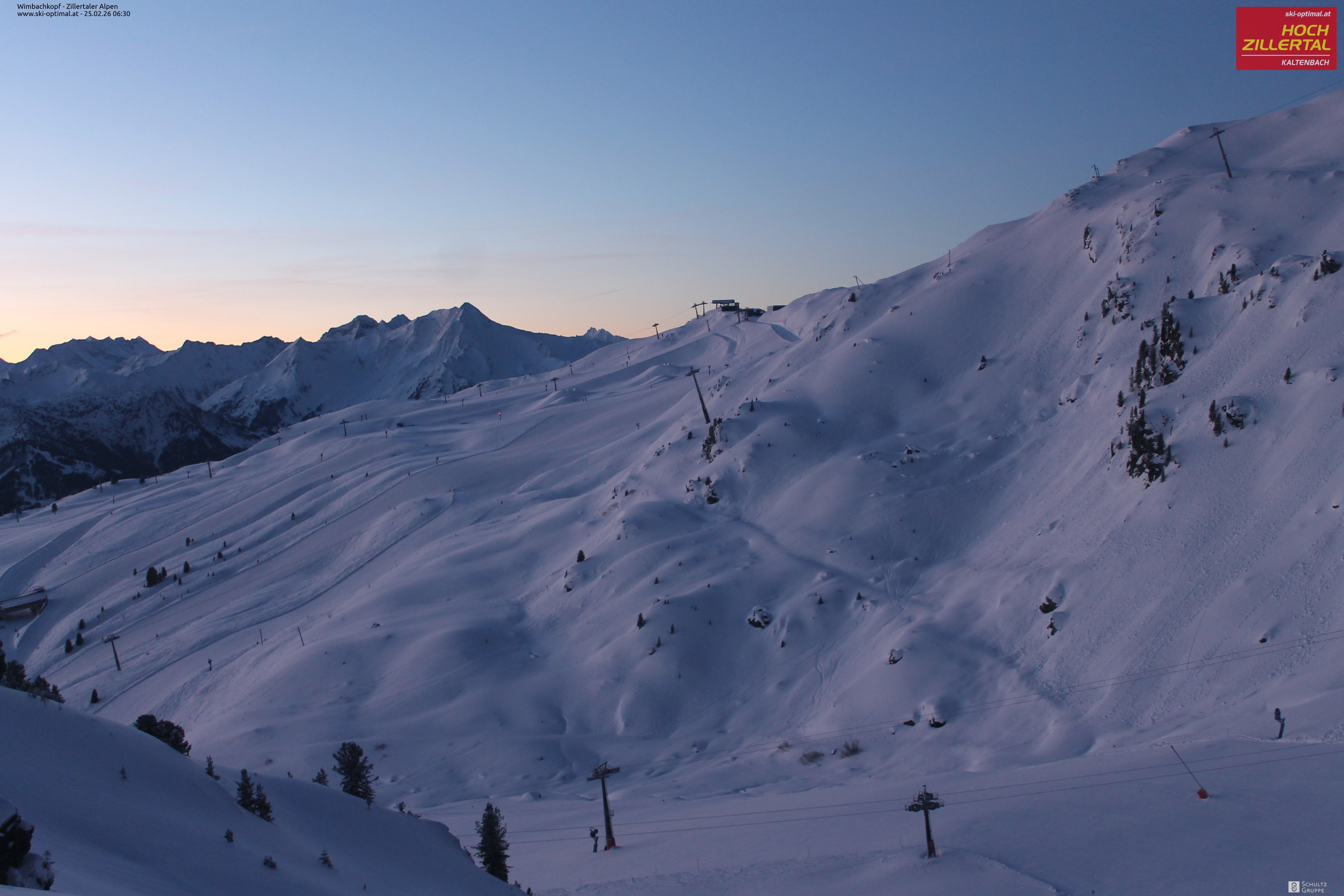 Archived image Webcam Hochzillertal: Mountain View Restaurant