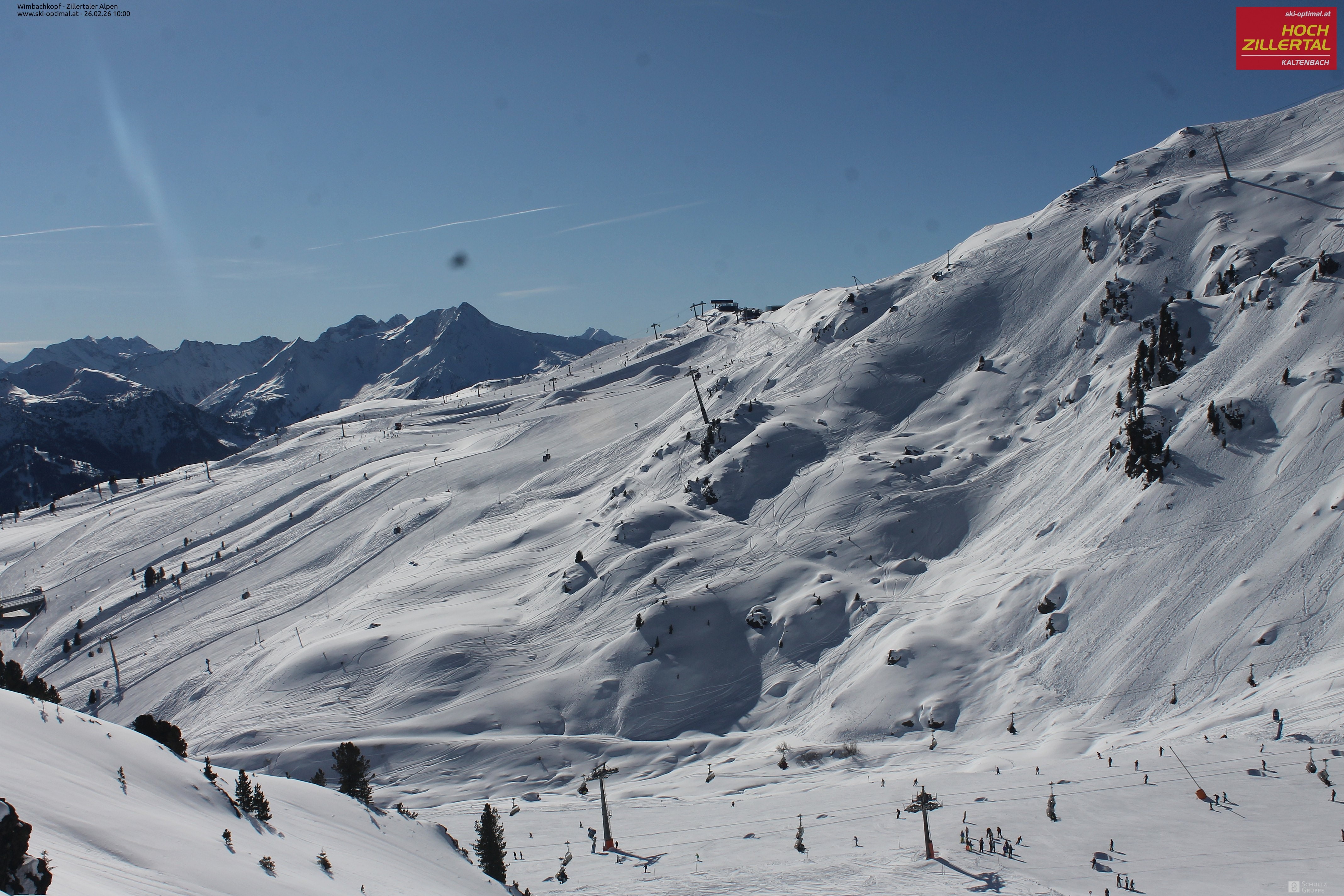 Archived image Webcam Hochzillertal: Mountain View Restaurant