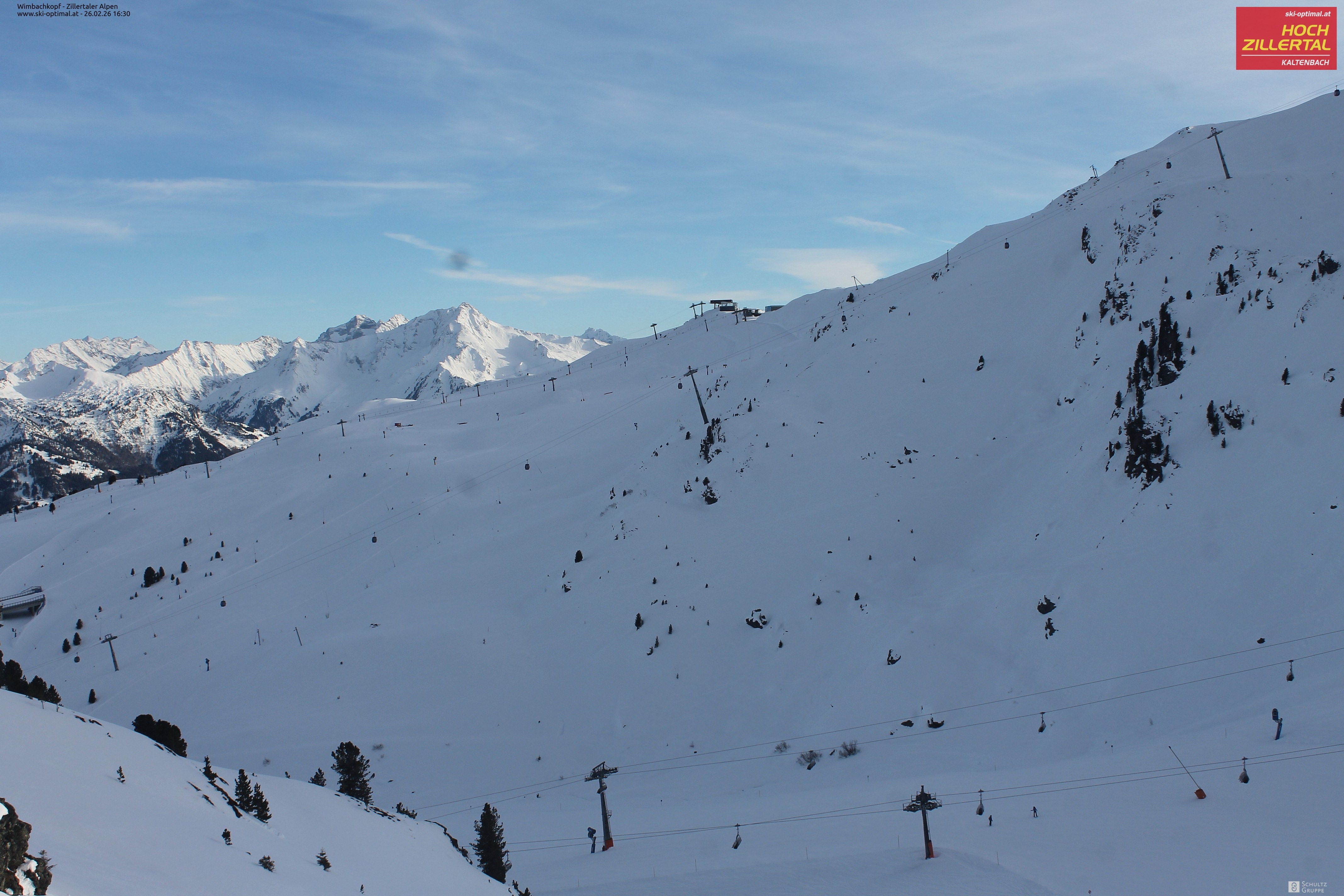 Archived image Webcam Hochzillertal: Mountain View Restaurant