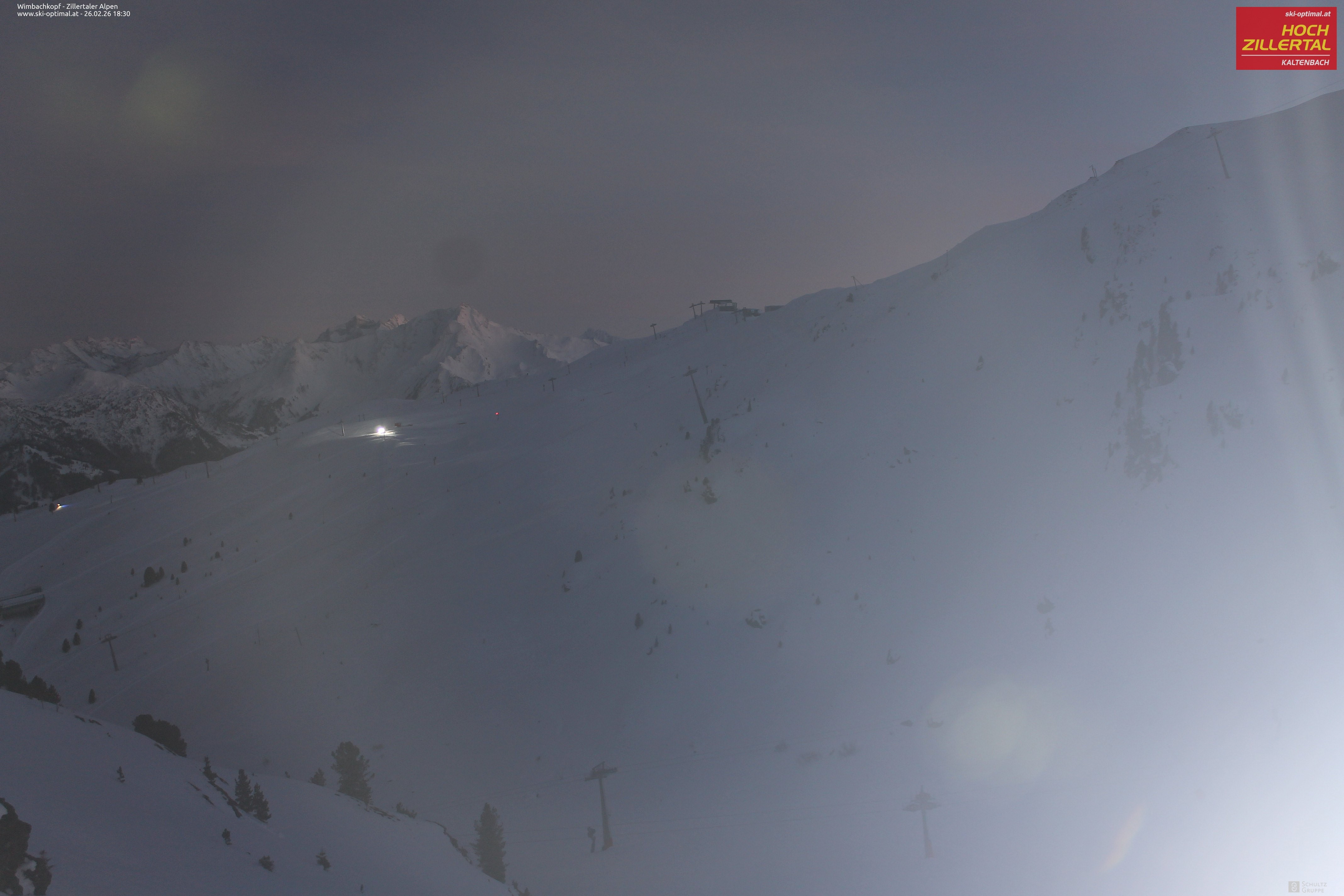 Archived image Webcam Hochzillertal: Mountain View Restaurant