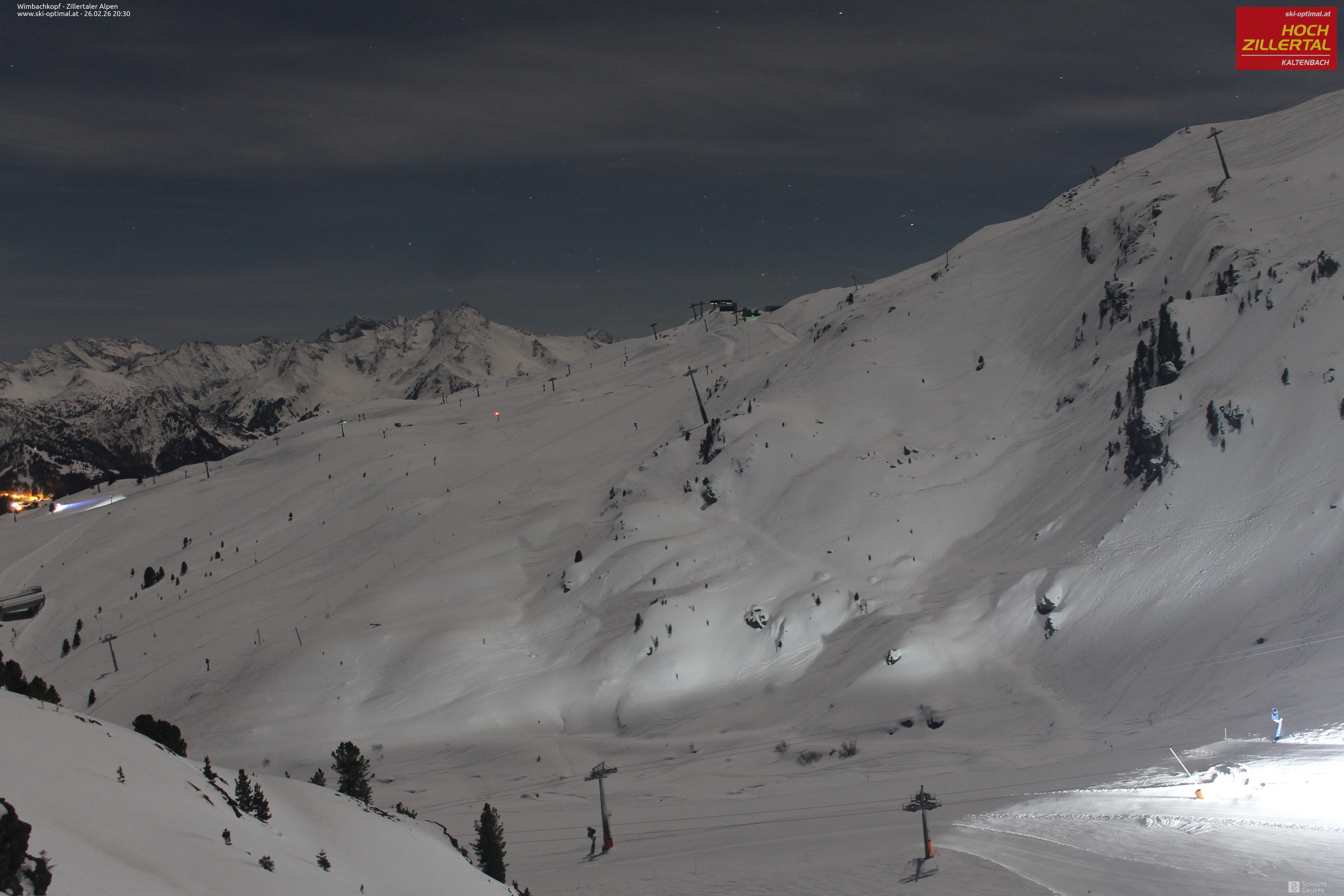 Archived image Webcam Hochzillertal: Mountain View Restaurant