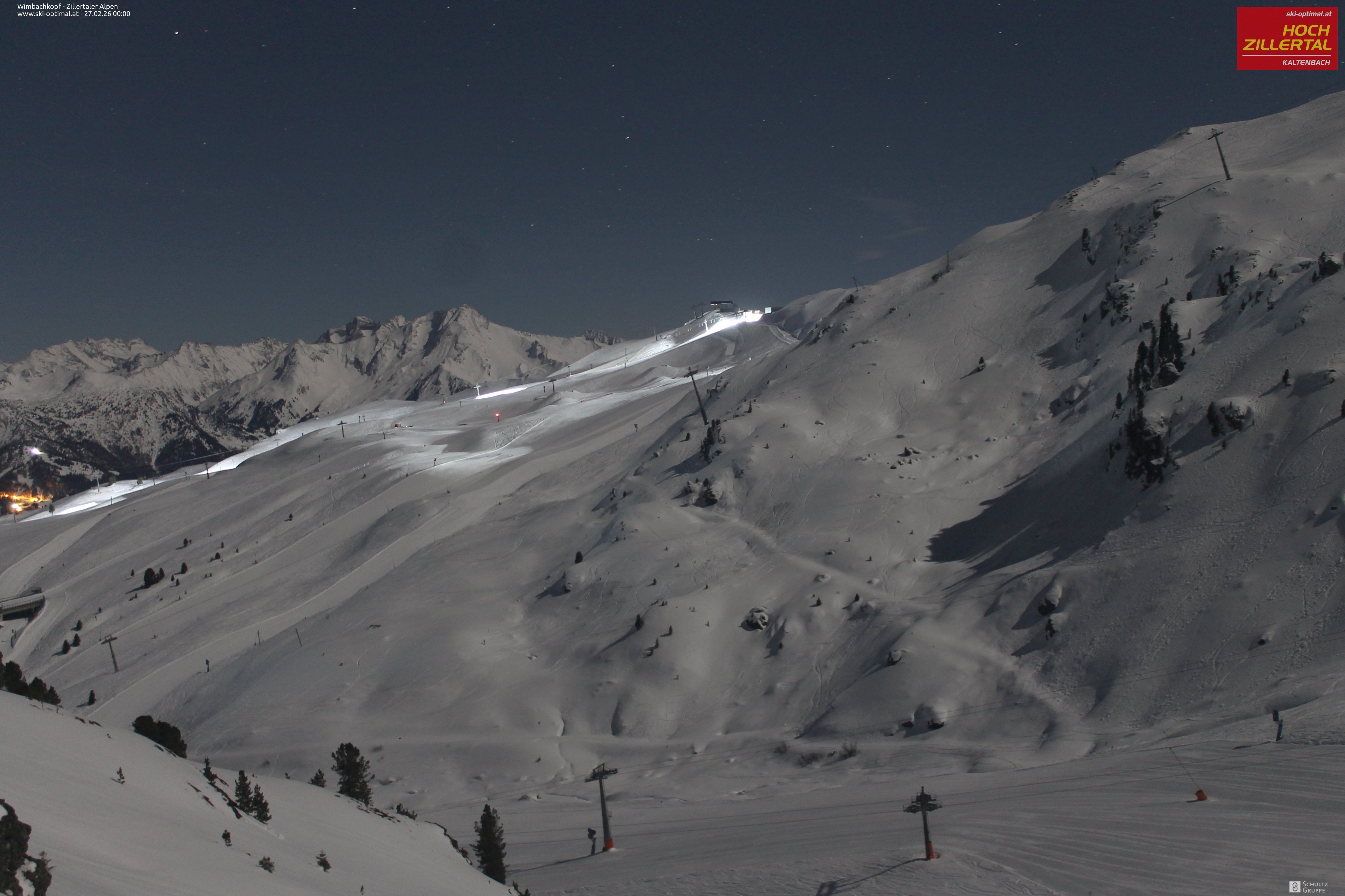 Archived image Webcam Hochzillertal: Mountain View Restaurant