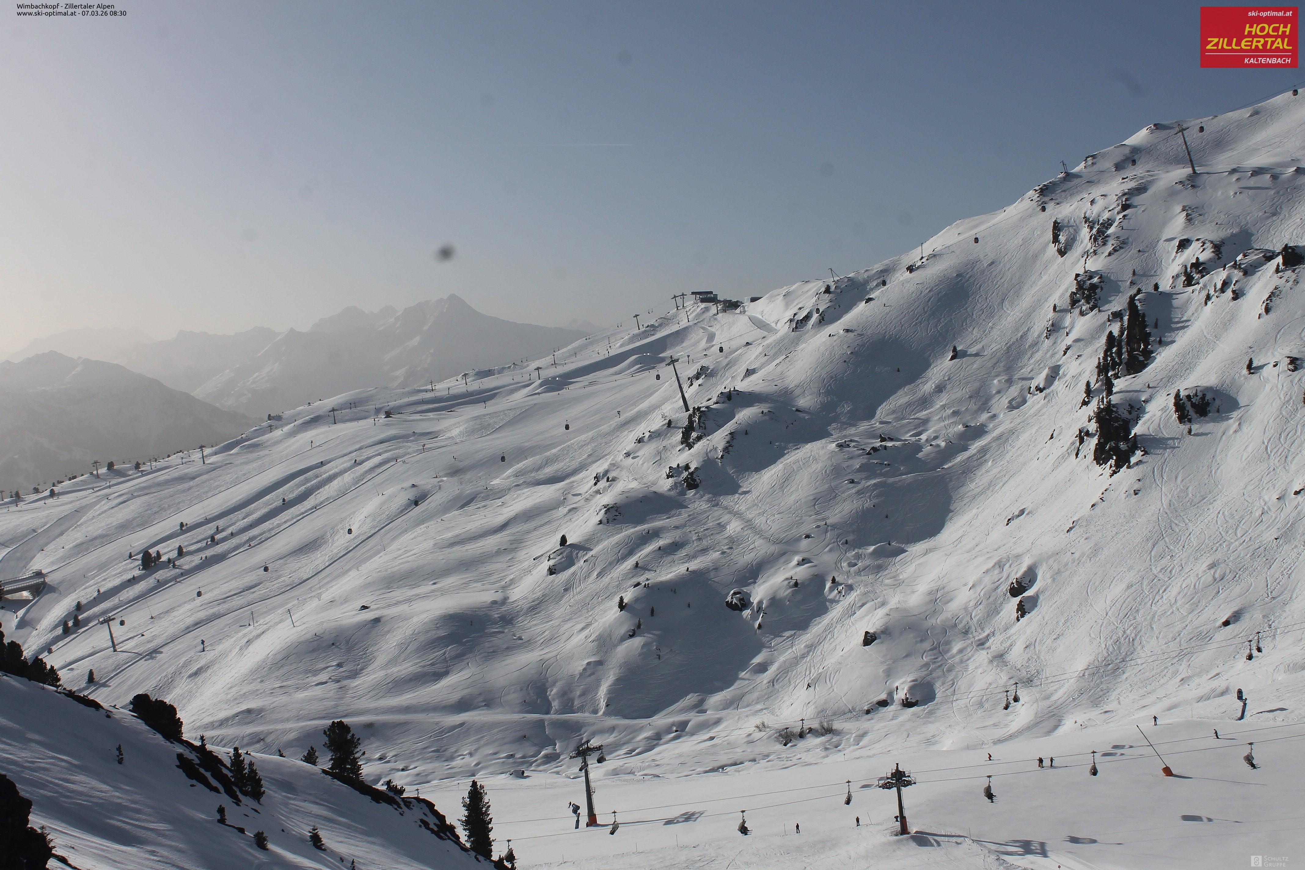 Archived image Webcam Hochzillertal: Mountain View Restaurant