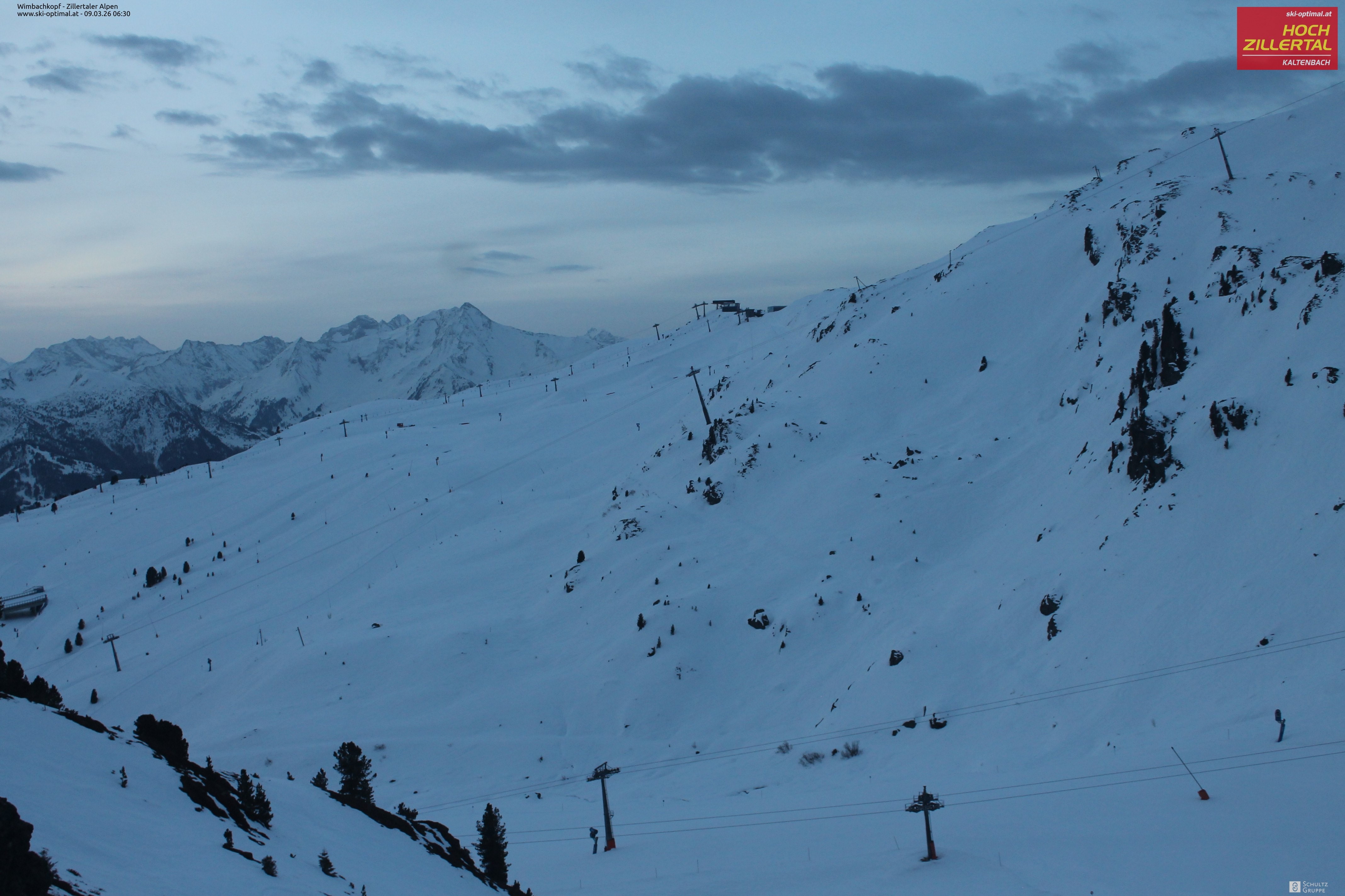 Archived image Webcam Hochzillertal: Mountain View Restaurant
