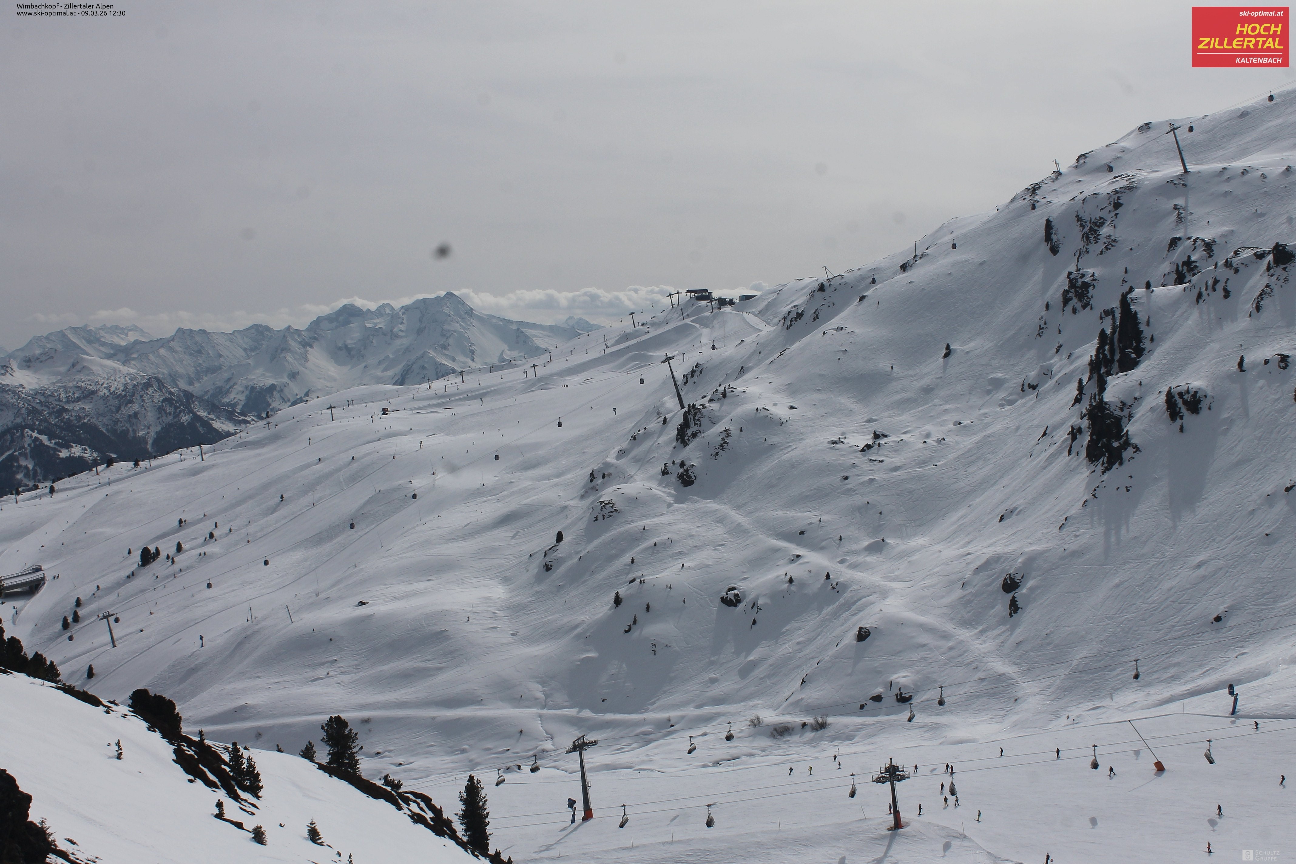 Archived image Webcam Hochzillertal: Mountain View Restaurant