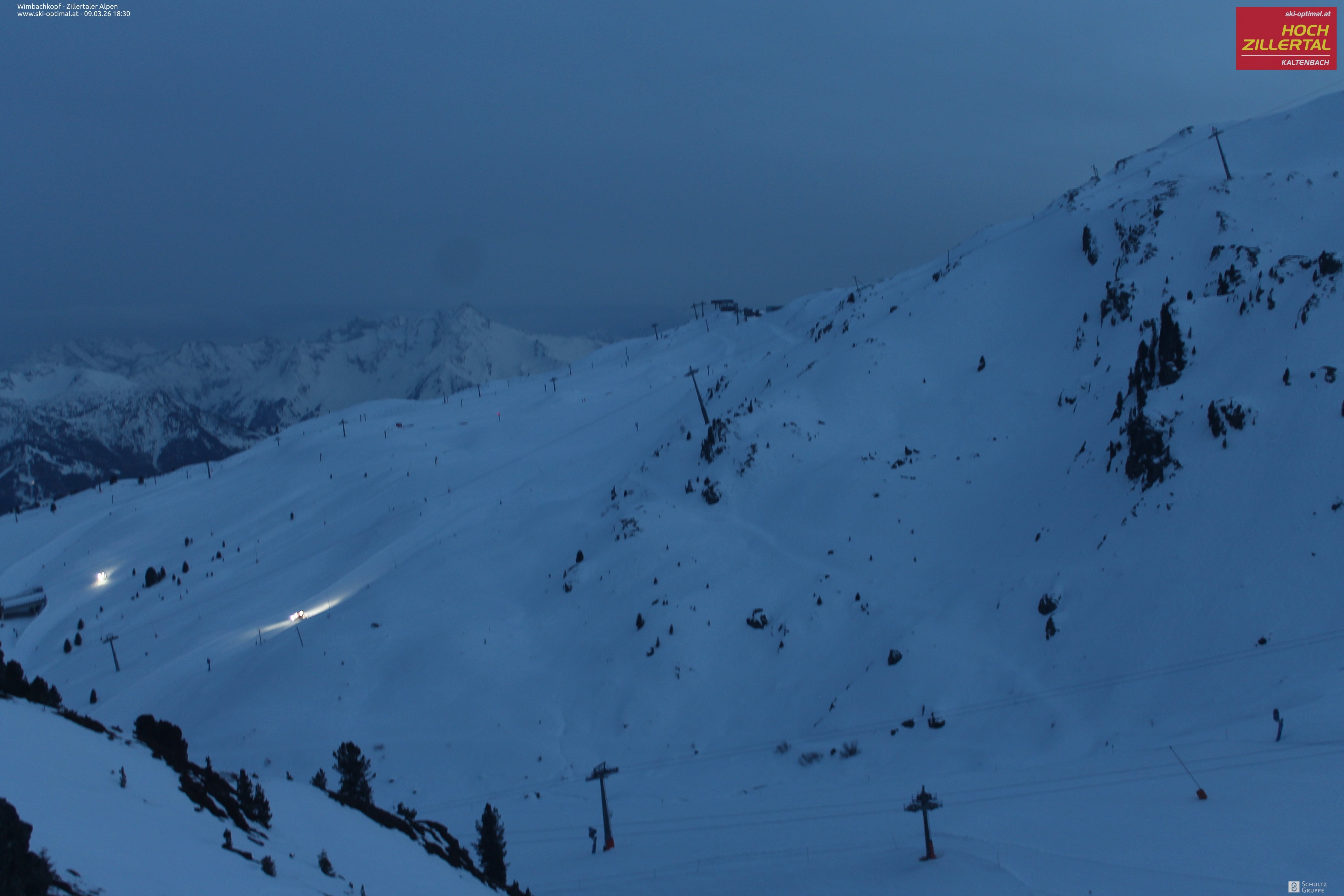 Archived image Webcam Hochzillertal: Mountain View Restaurant