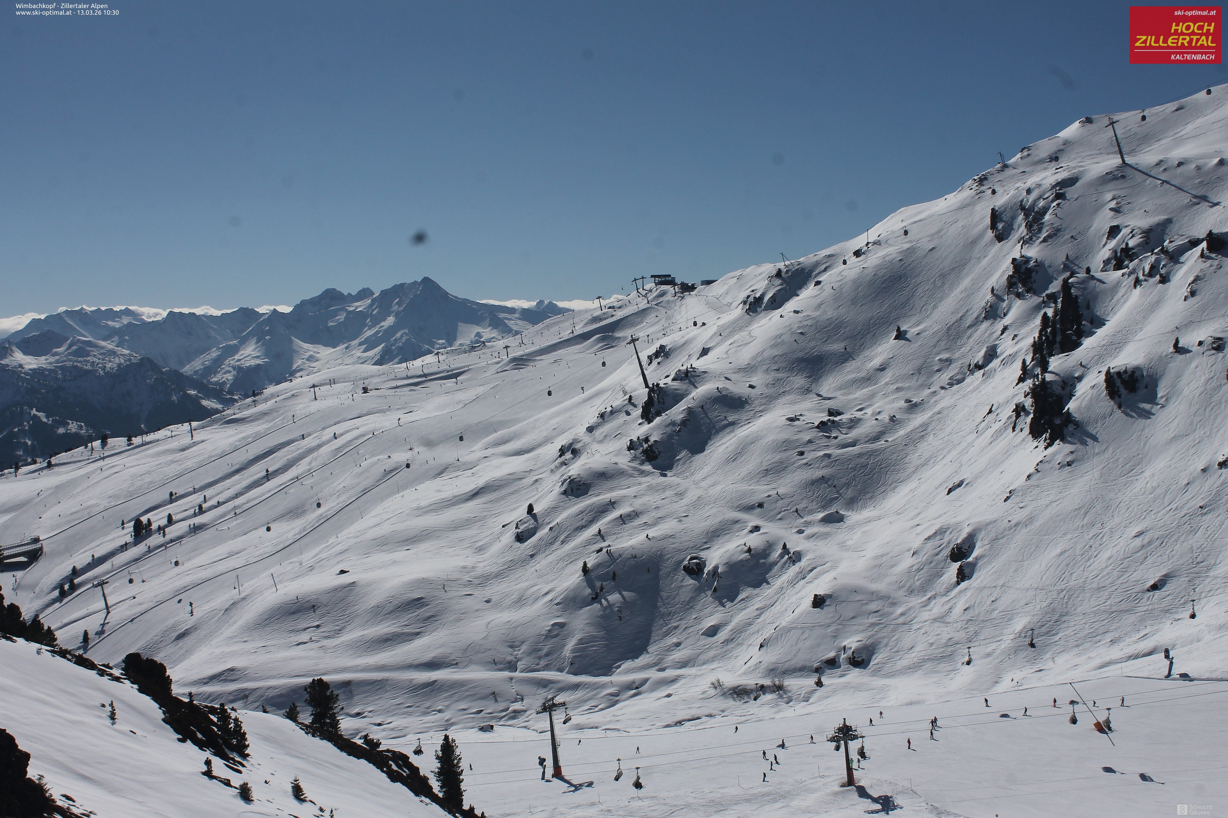 Archived image Webcam Hochzillertal: Mountain View Restaurant