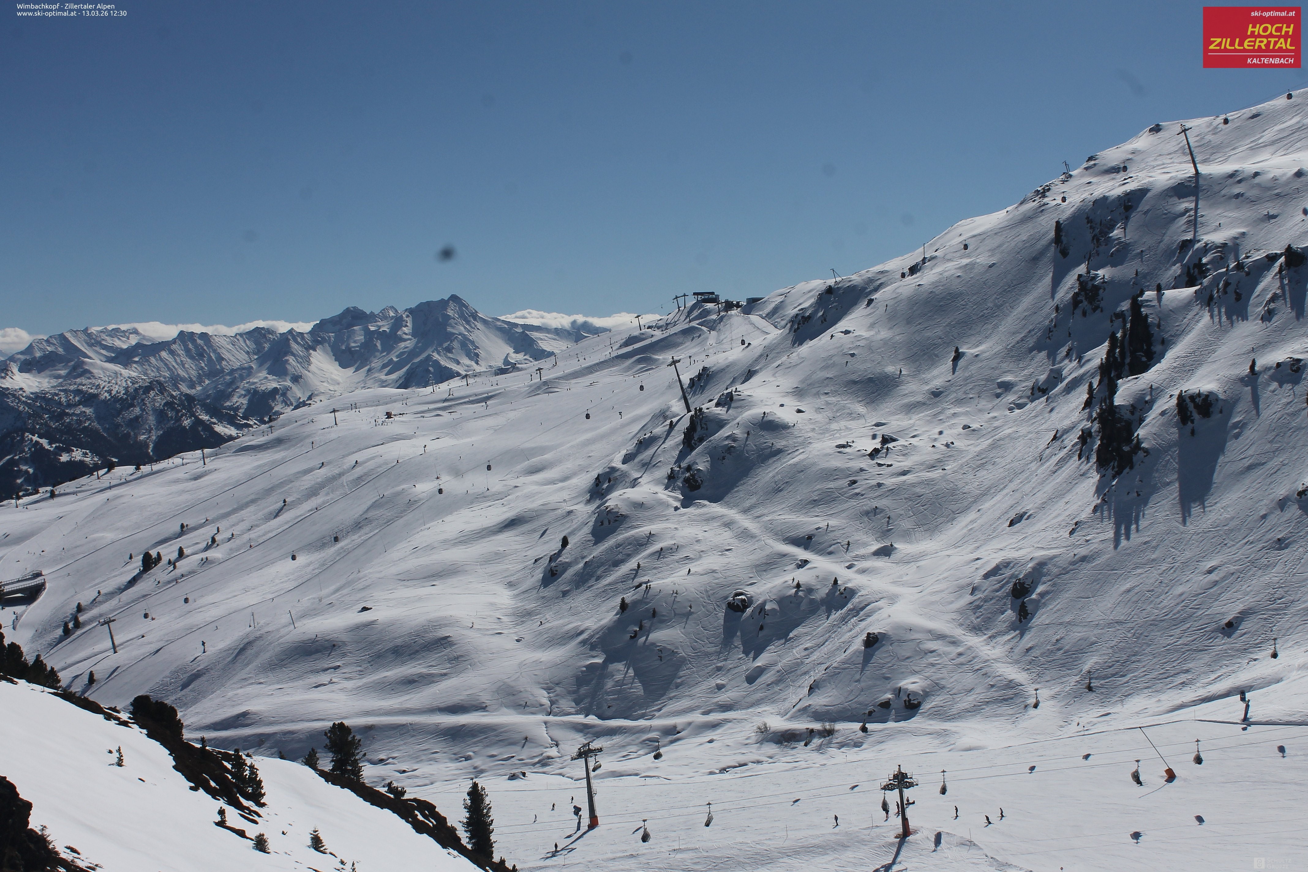 Archived image Webcam Hochzillertal: Mountain View Restaurant