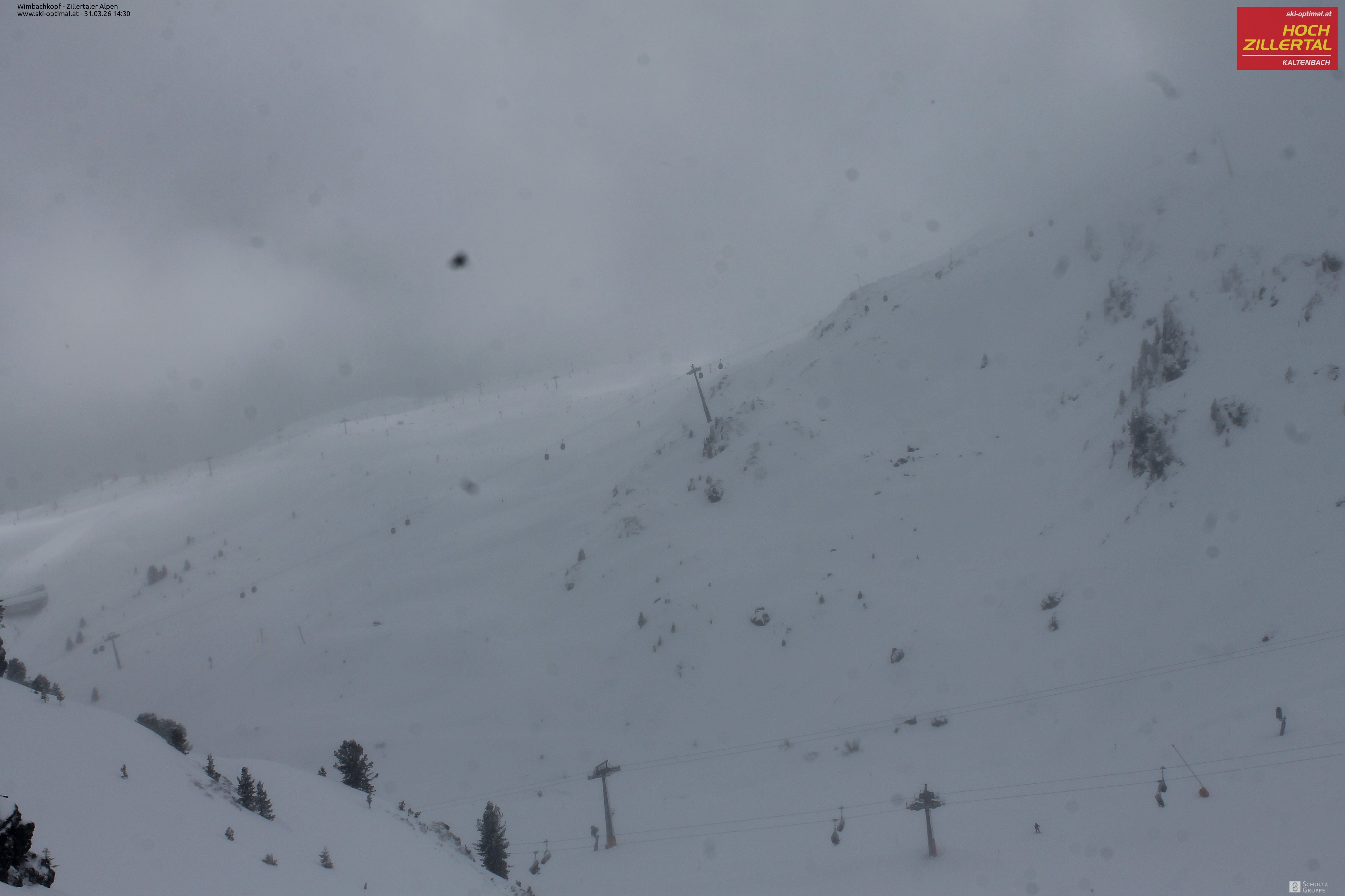 Archived image Webcam Hochzillertal: Mountain View Restaurant