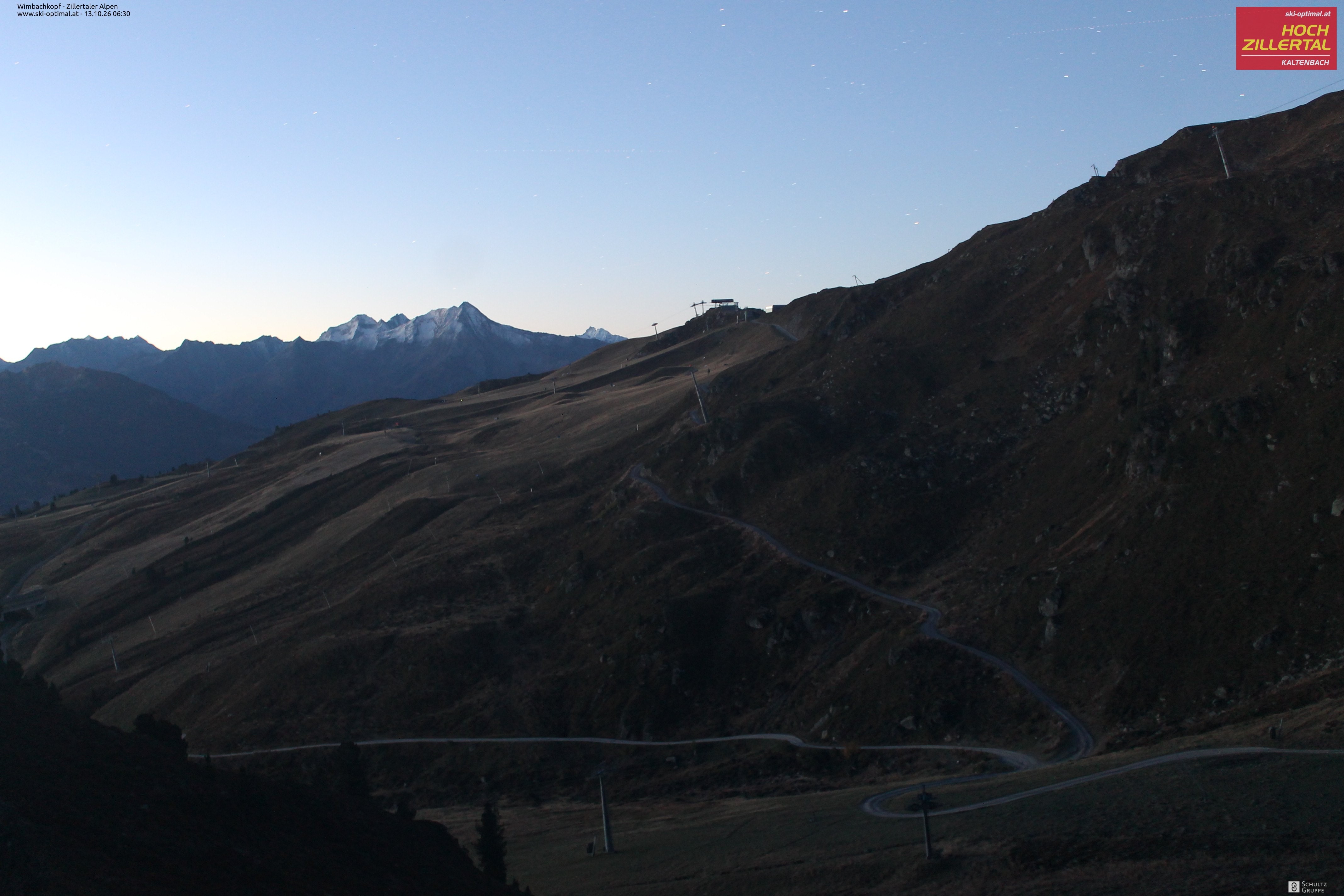 Archived image Webcam Hochzillertal: Mountain View Restaurant