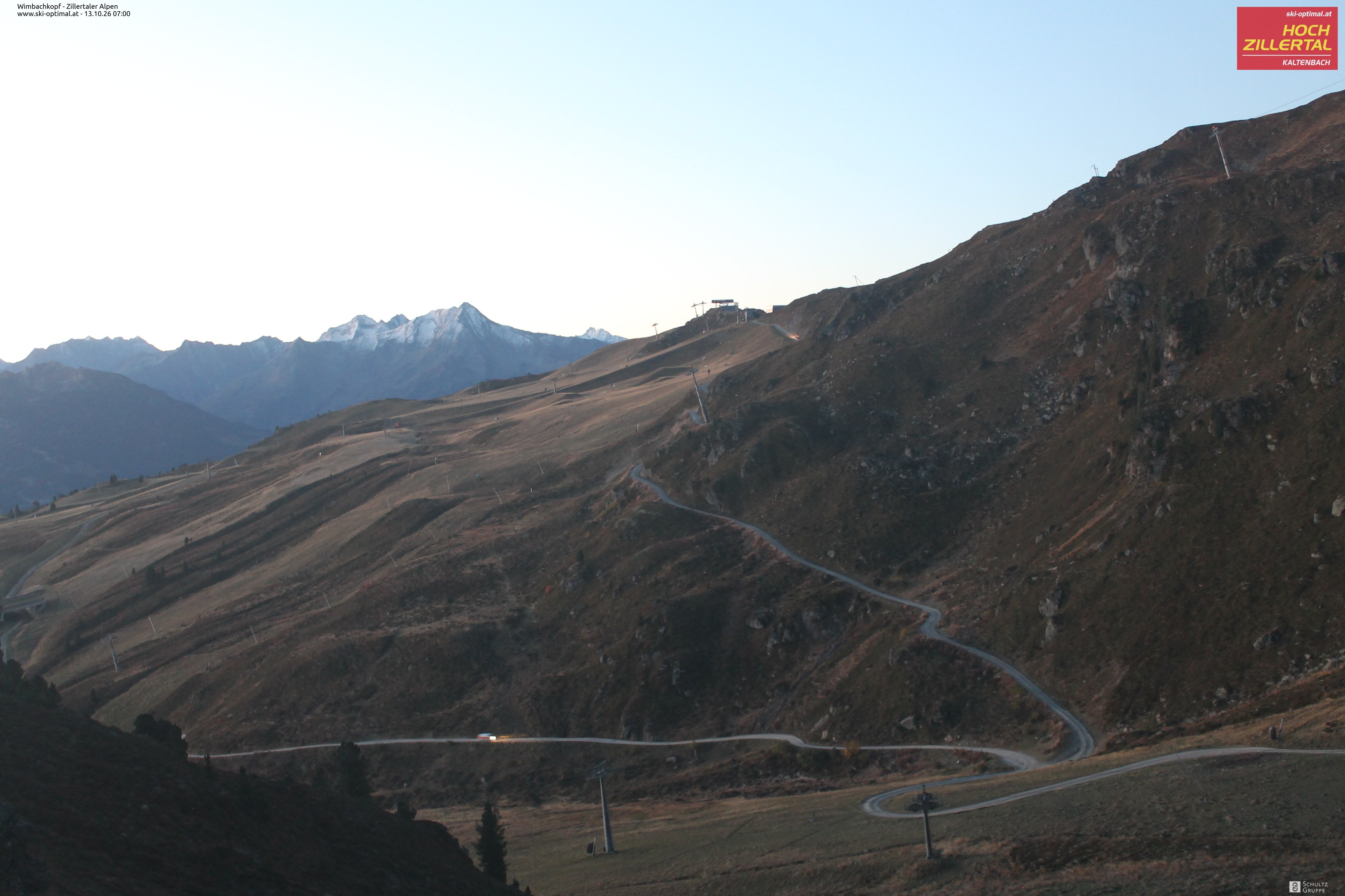 Archived image Webcam Hochzillertal: Mountain View Restaurant