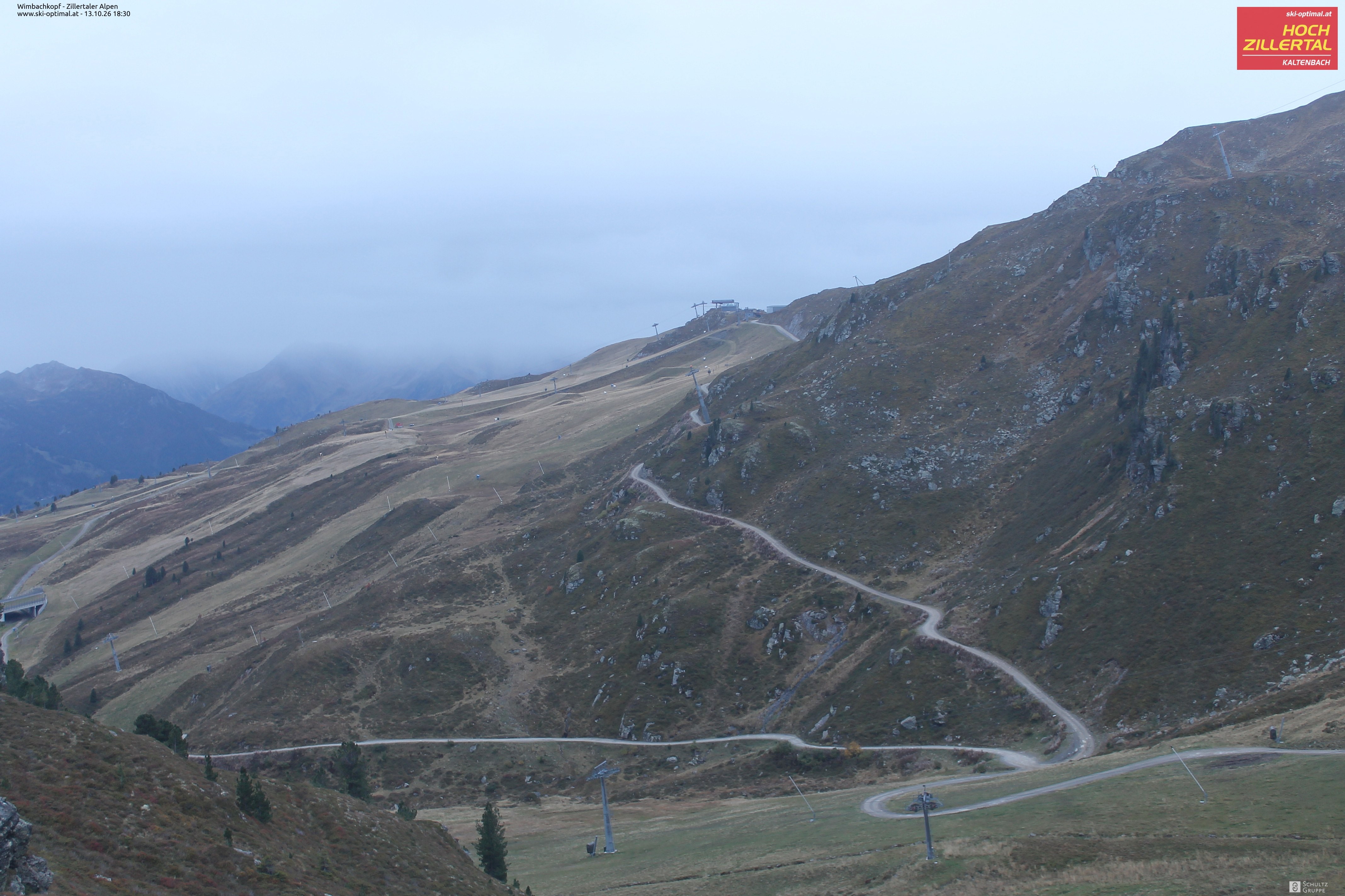 Archived image Webcam Hochzillertal: Mountain View Restaurant
