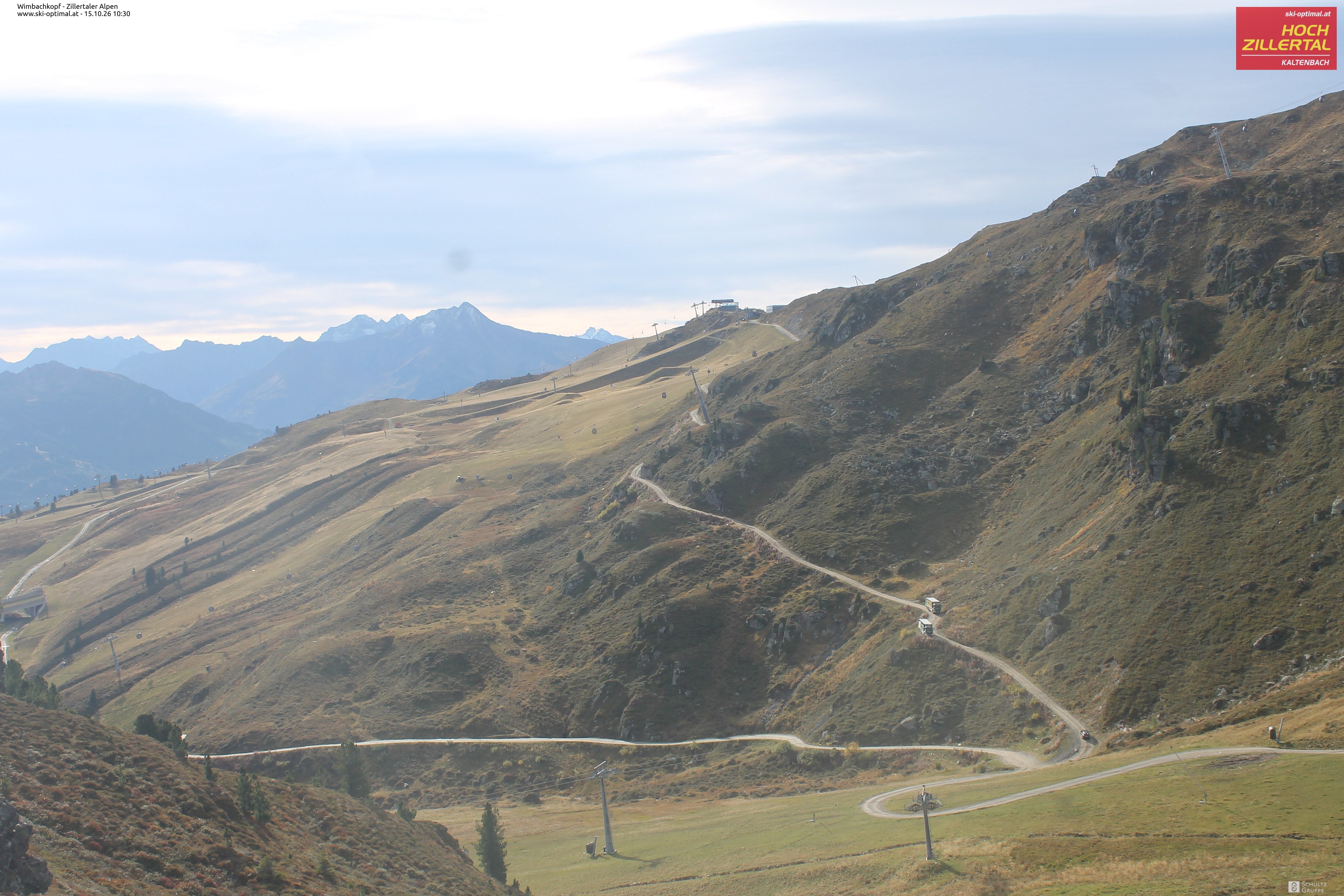 Archived image Webcam Hochzillertal: Mountain View Restaurant
