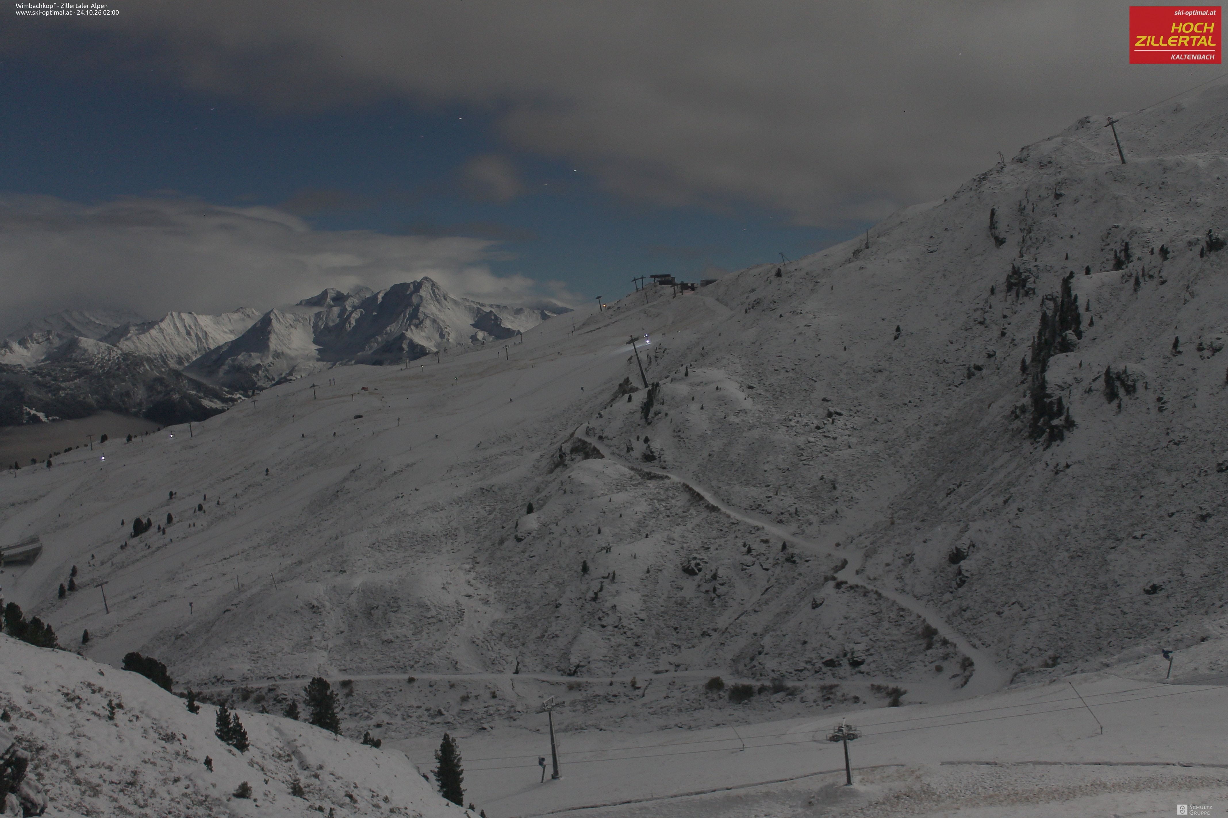 Archived image Webcam Hochzillertal: Mountain View Restaurant