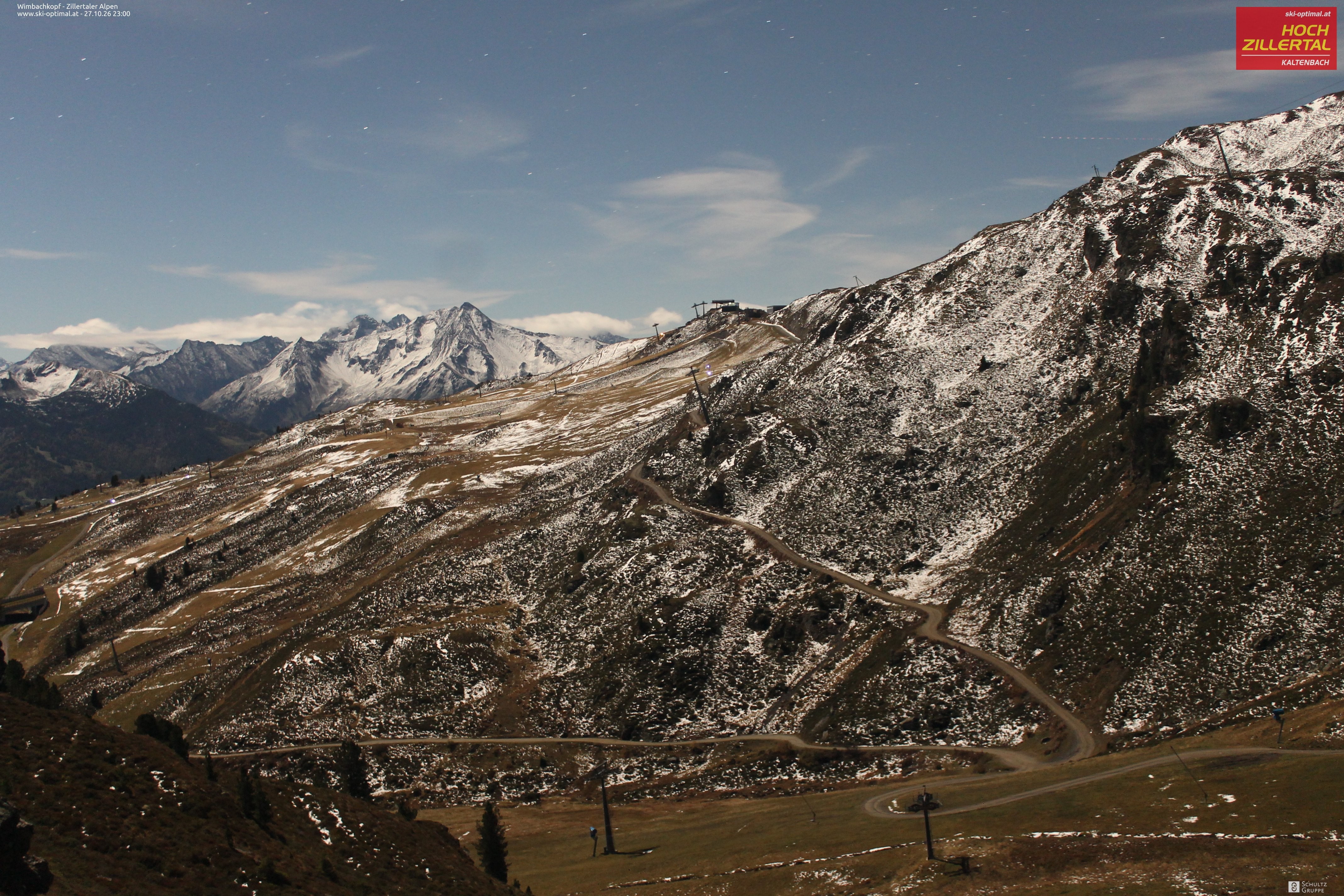 Archived image Webcam Hochzillertal: Mountain View Restaurant