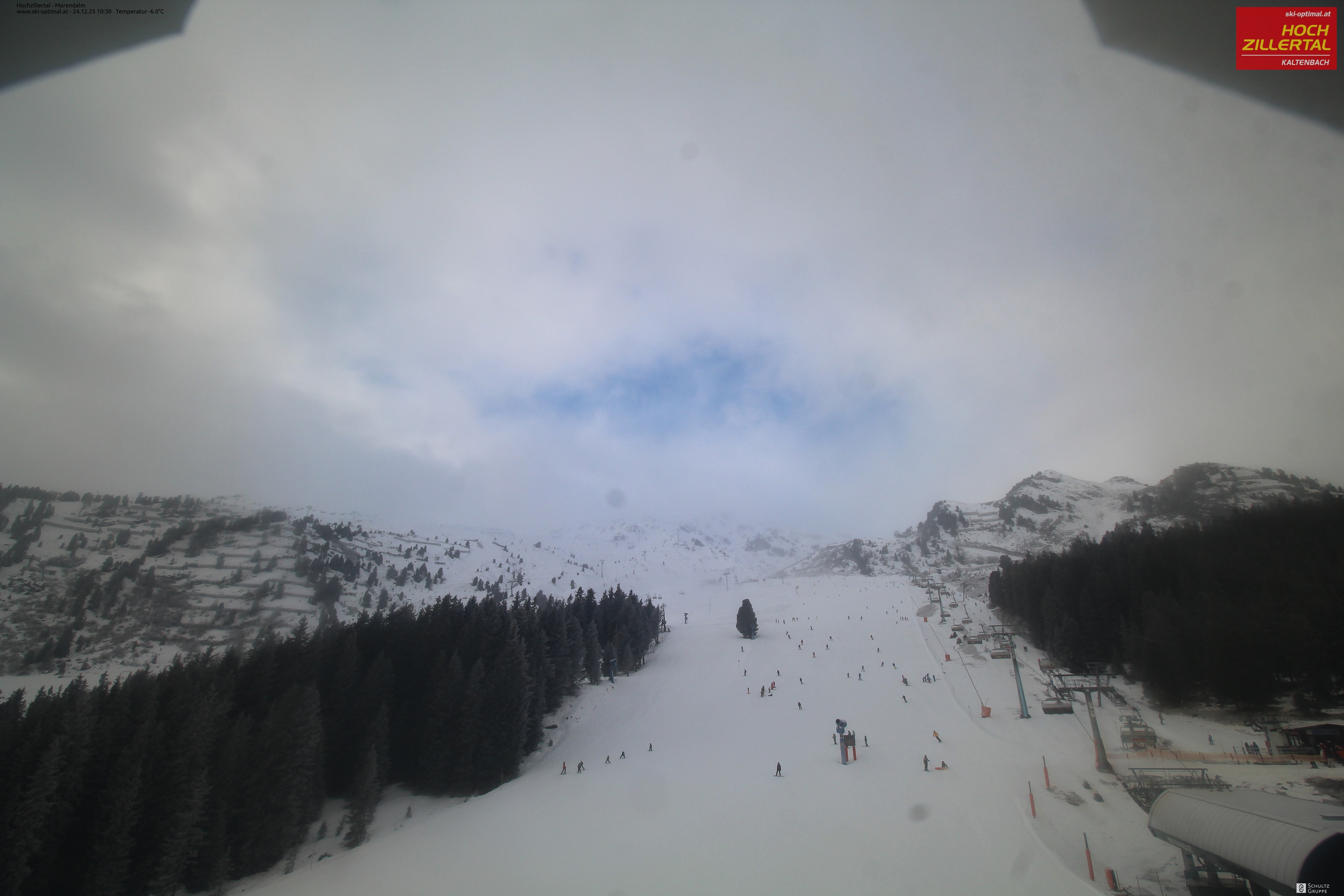 Archiv Foto Webcam Hochzillertal: Ausblick Marendalm