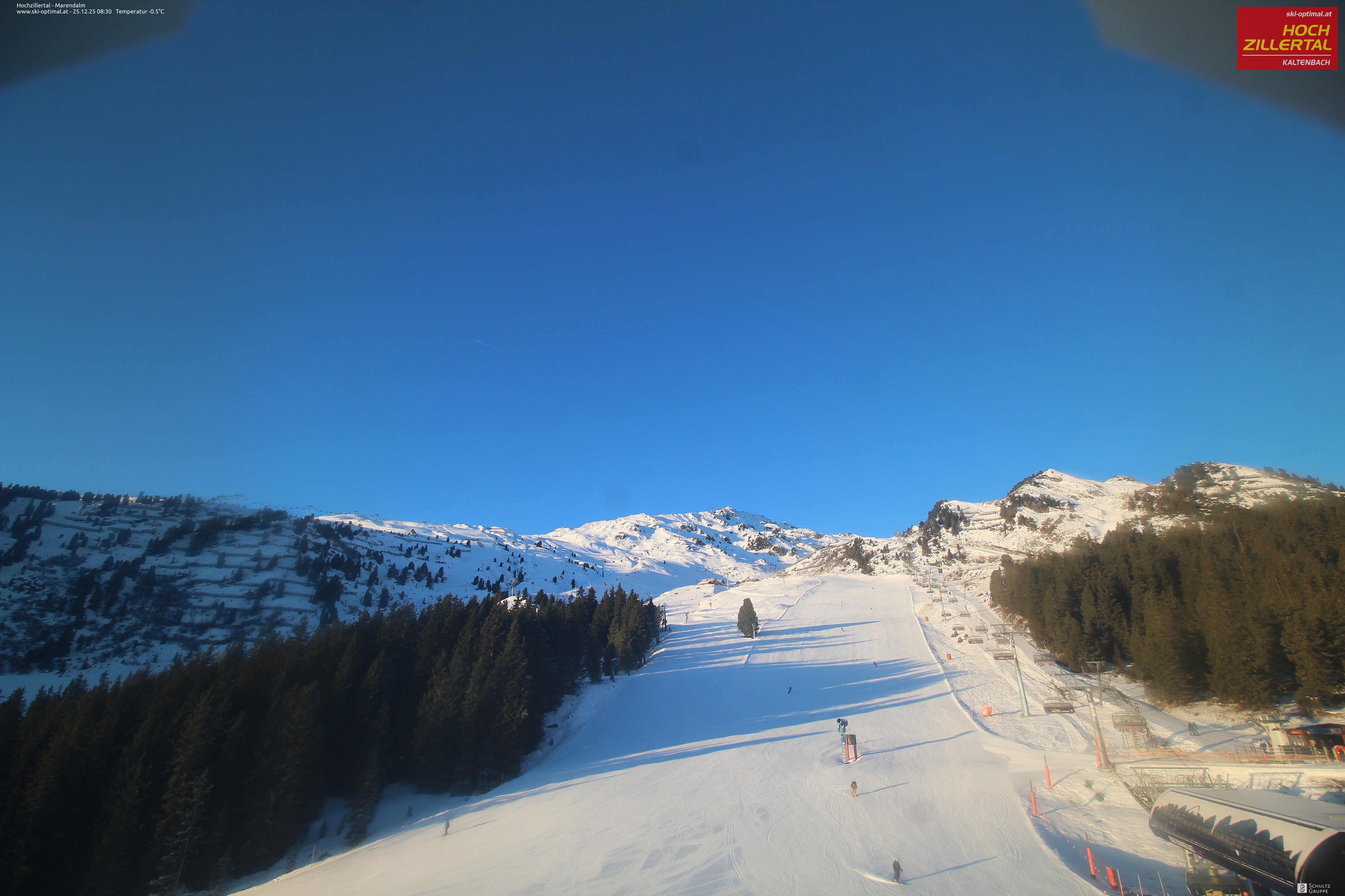 Archiv Foto Webcam Hochzillertal: Ausblick Marendalm