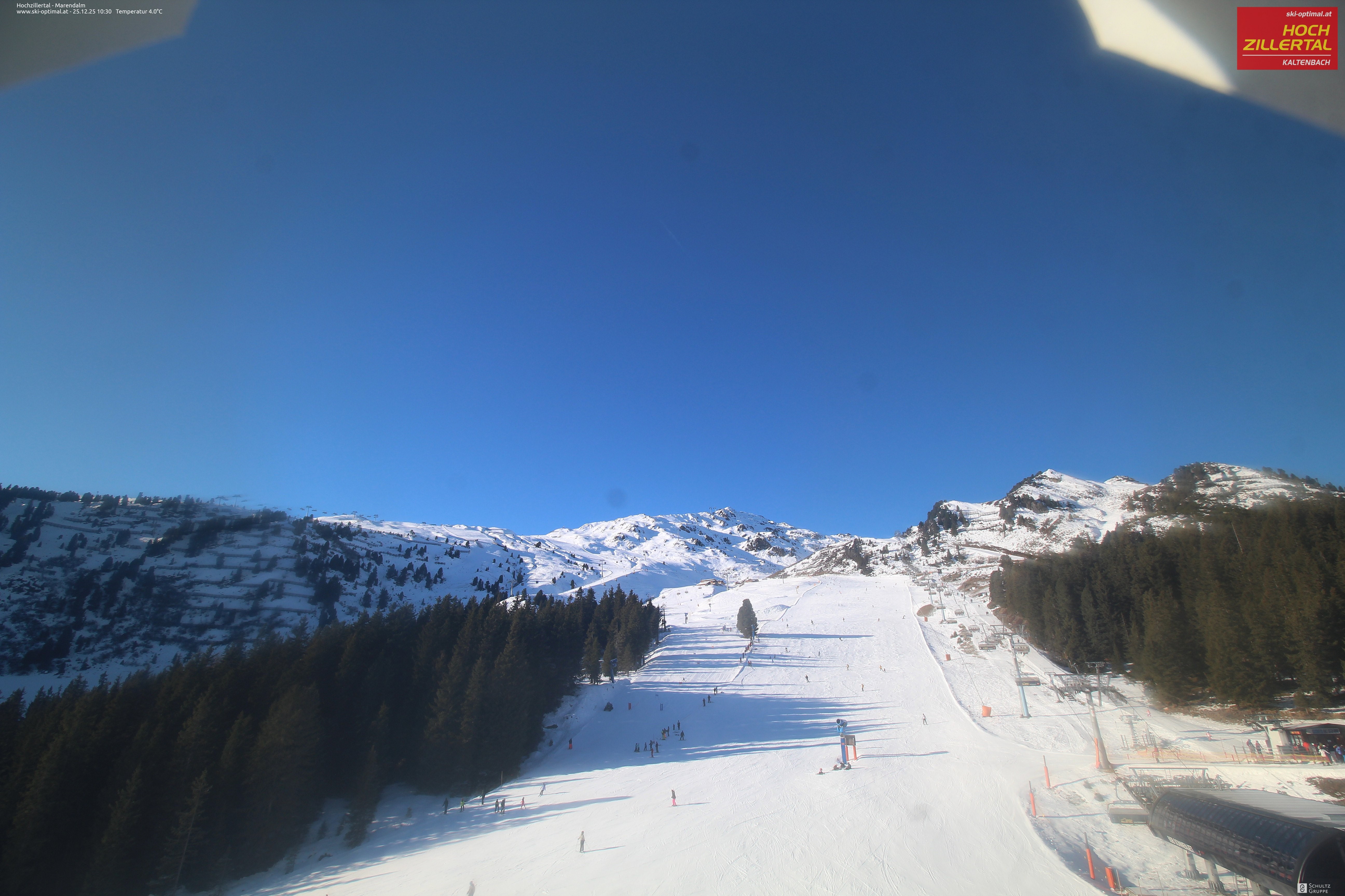 Archiv Foto Webcam Hochzillertal: Ausblick Marendalm