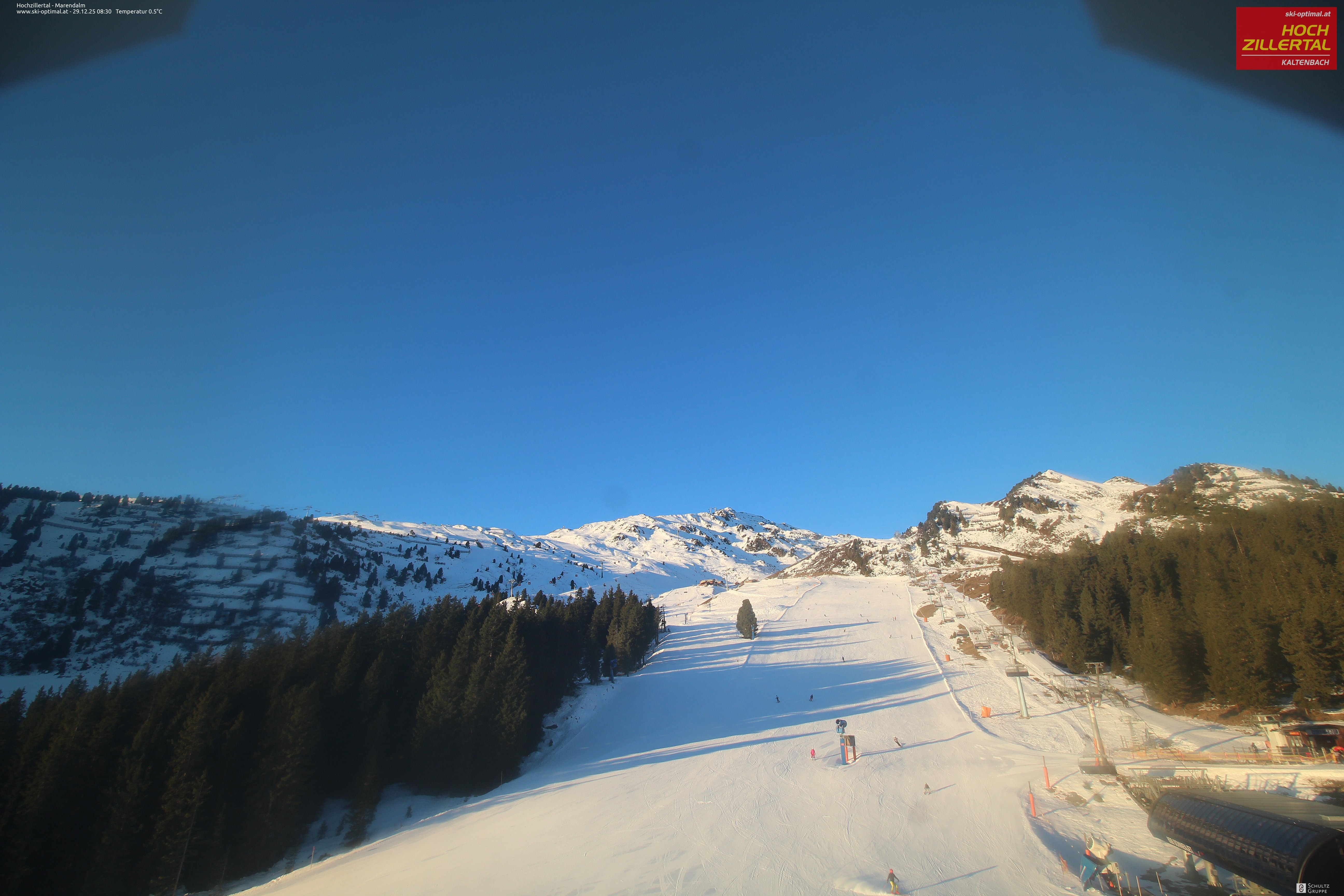 Archiv Foto Webcam Hochzillertal: Ausblick Marendalm