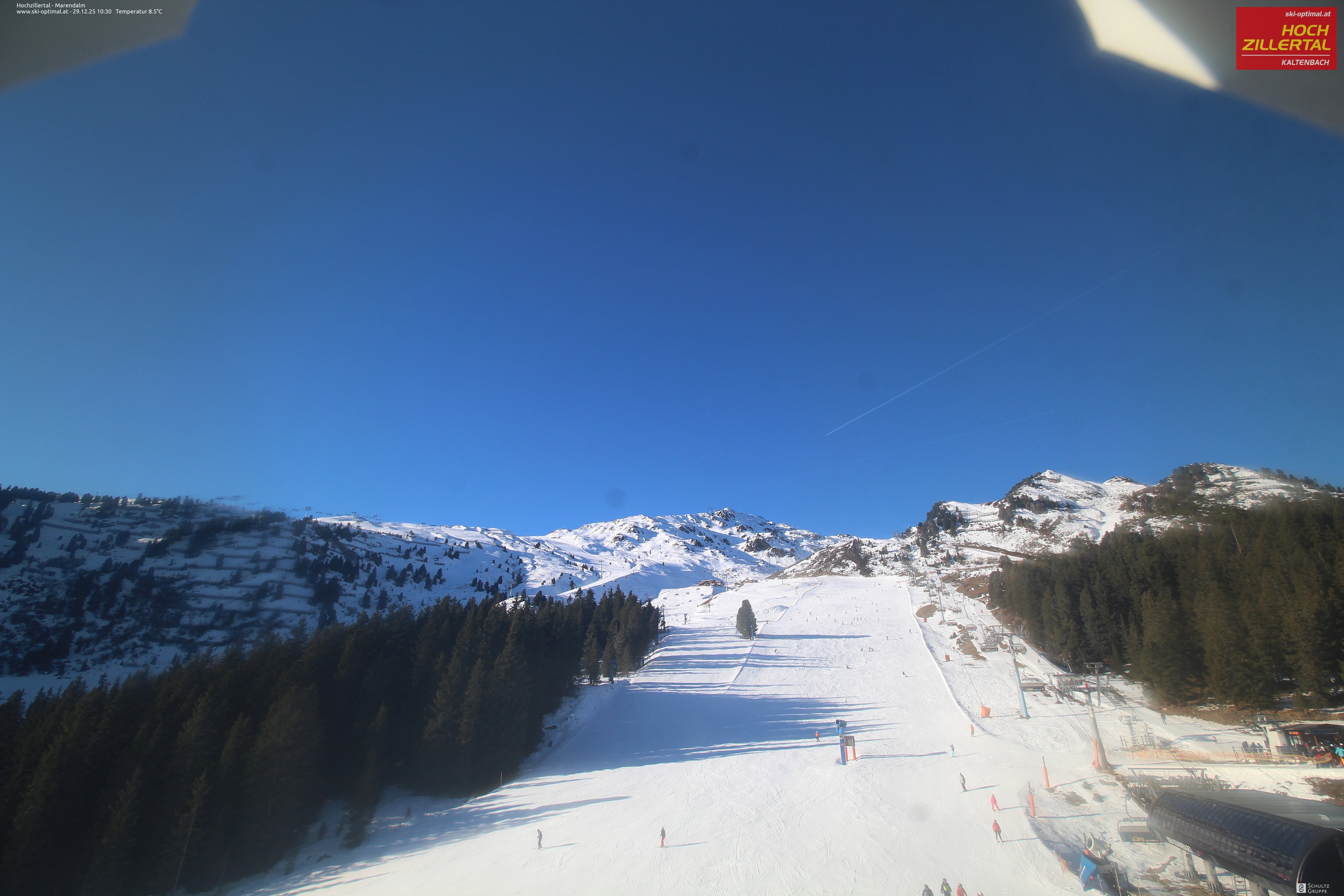 Archiv Foto Webcam Hochzillertal: Ausblick Marendalm