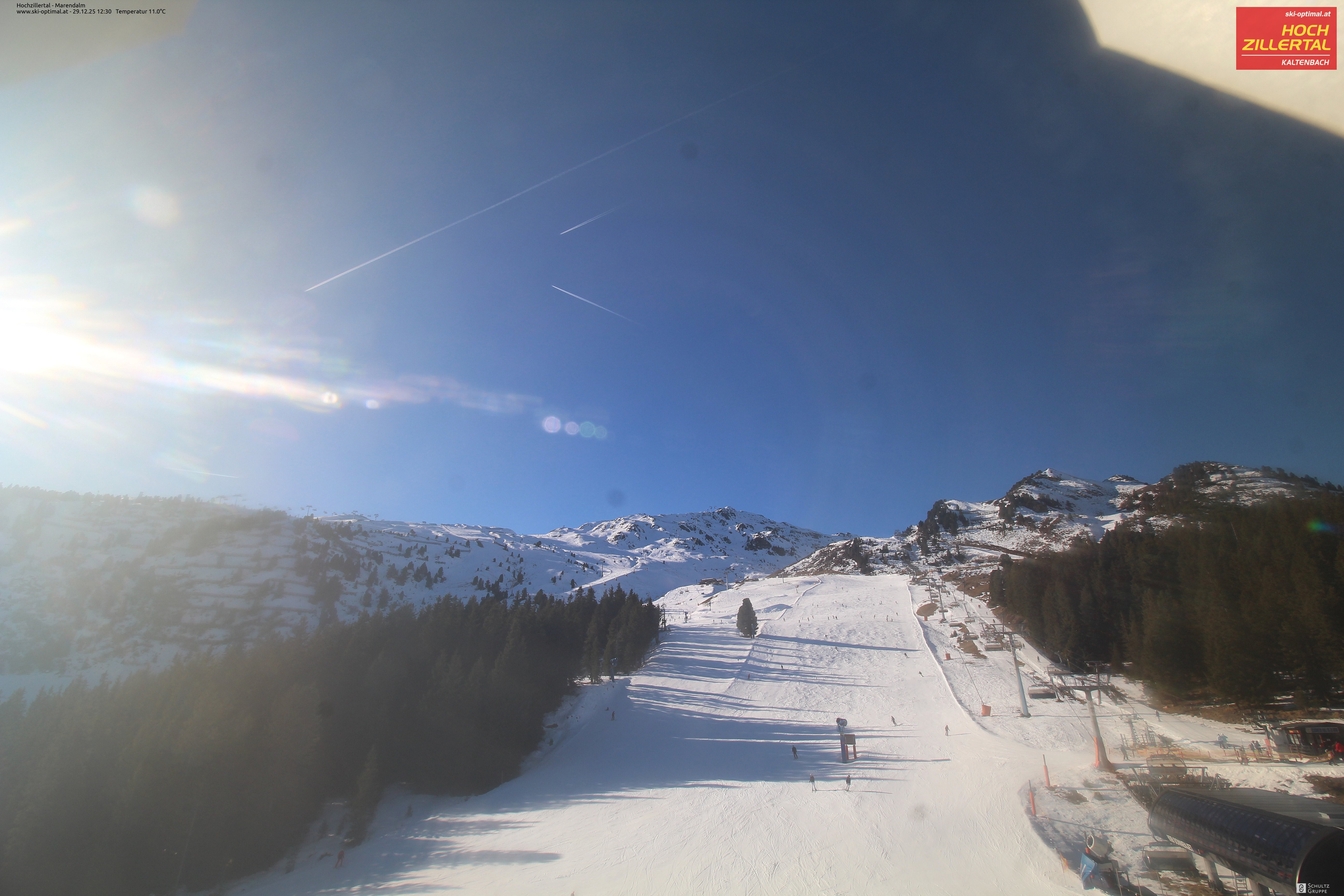 Archiv Foto Webcam Hochzillertal: Ausblick Marendalm