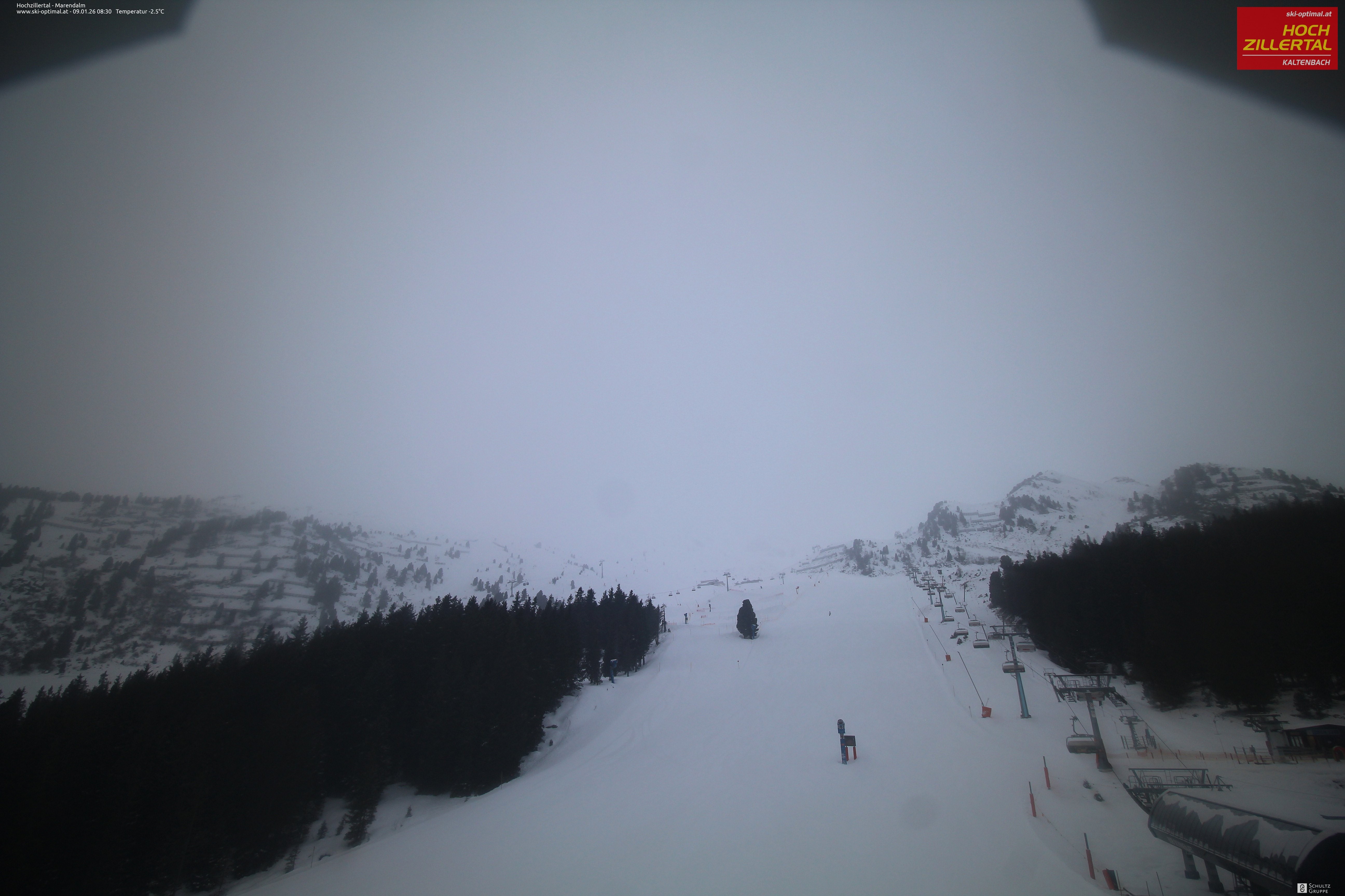 Archiv Foto Webcam Hochzillertal: Ausblick Marendalm