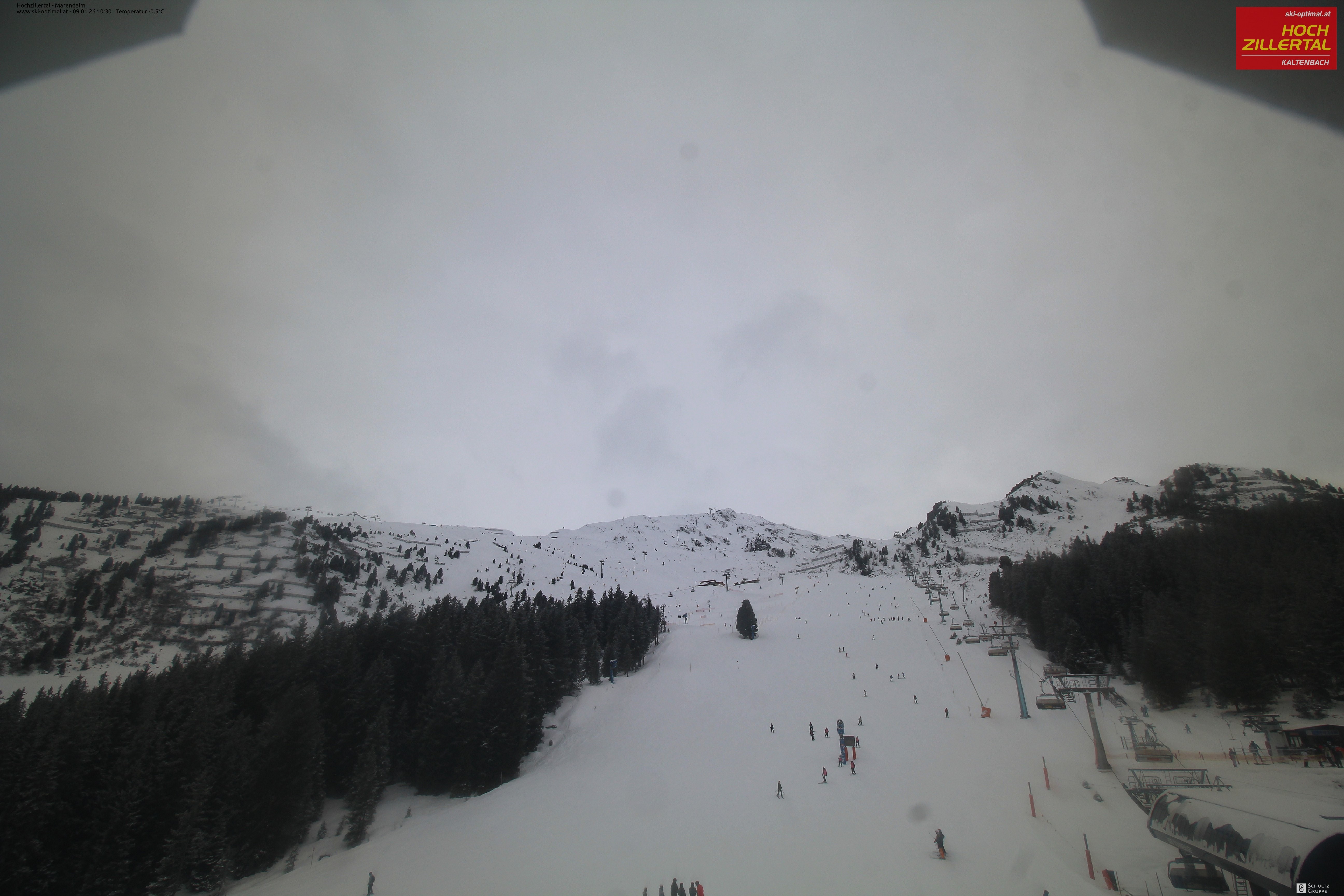 Archiv Foto Webcam Hochzillertal: Ausblick Marendalm
