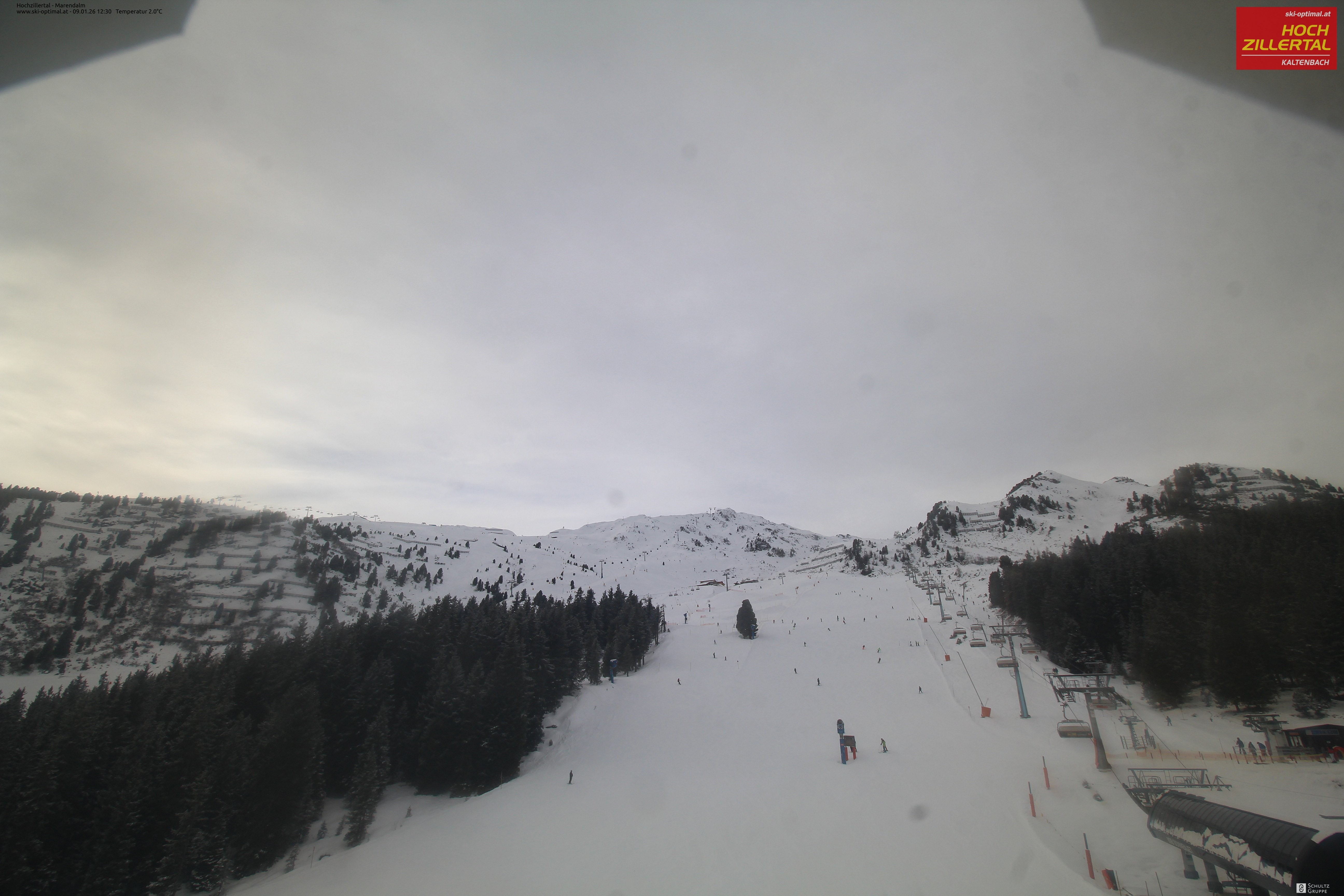 Archiv Foto Webcam Hochzillertal: Ausblick Marendalm