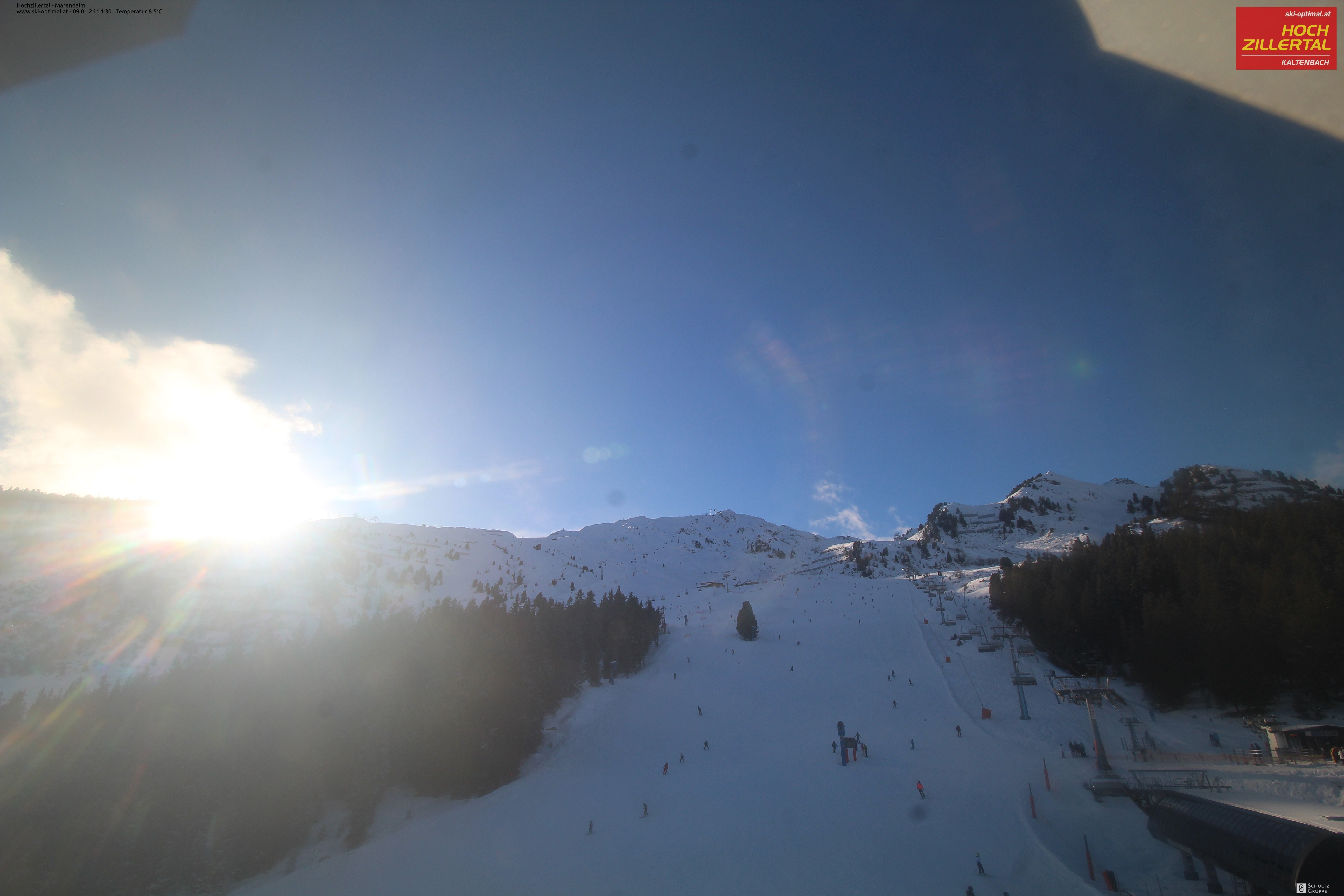 Archiv Foto Webcam Hochzillertal: Ausblick Marendalm