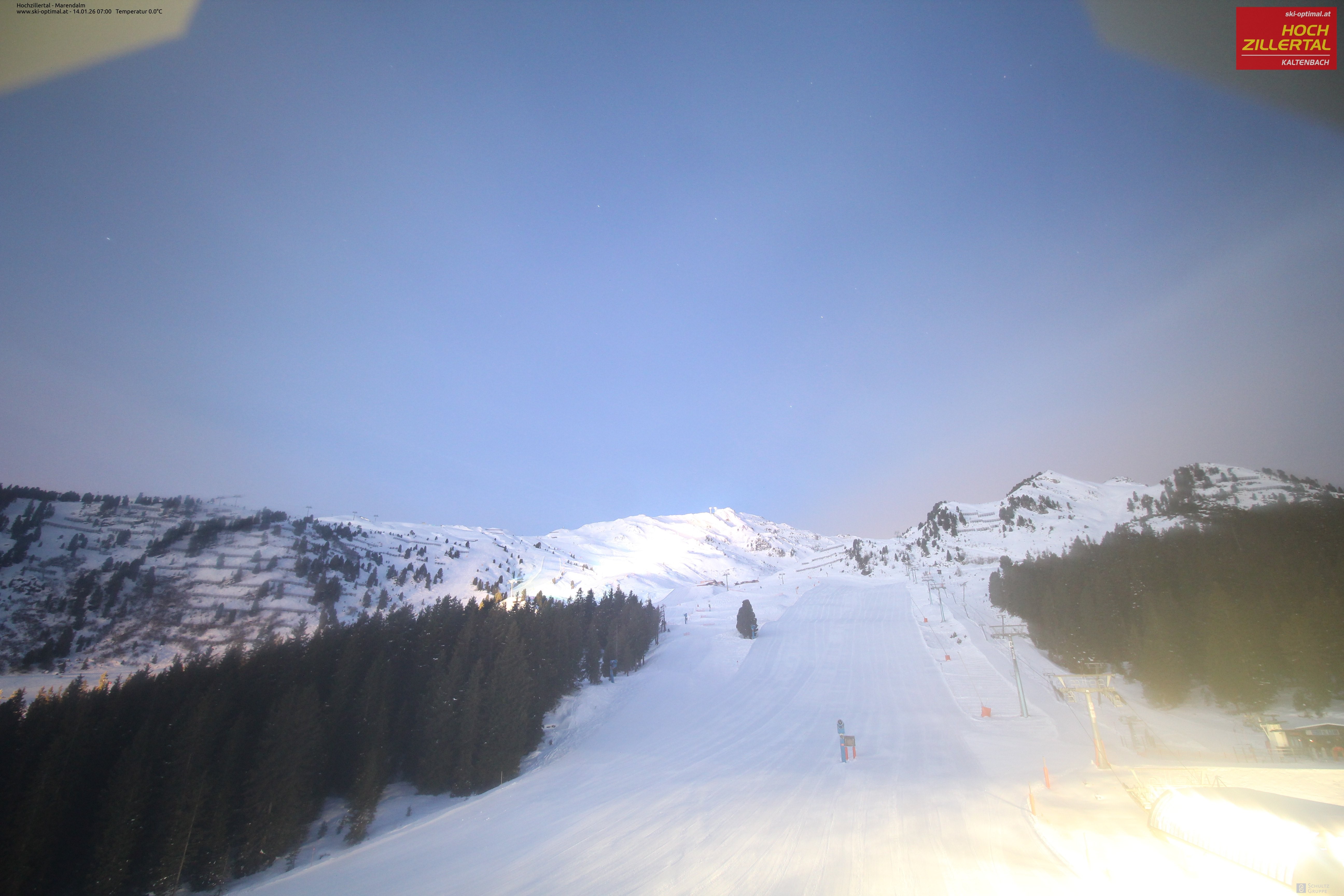 Archiv Foto Webcam Hochzillertal: Ausblick Marendalm