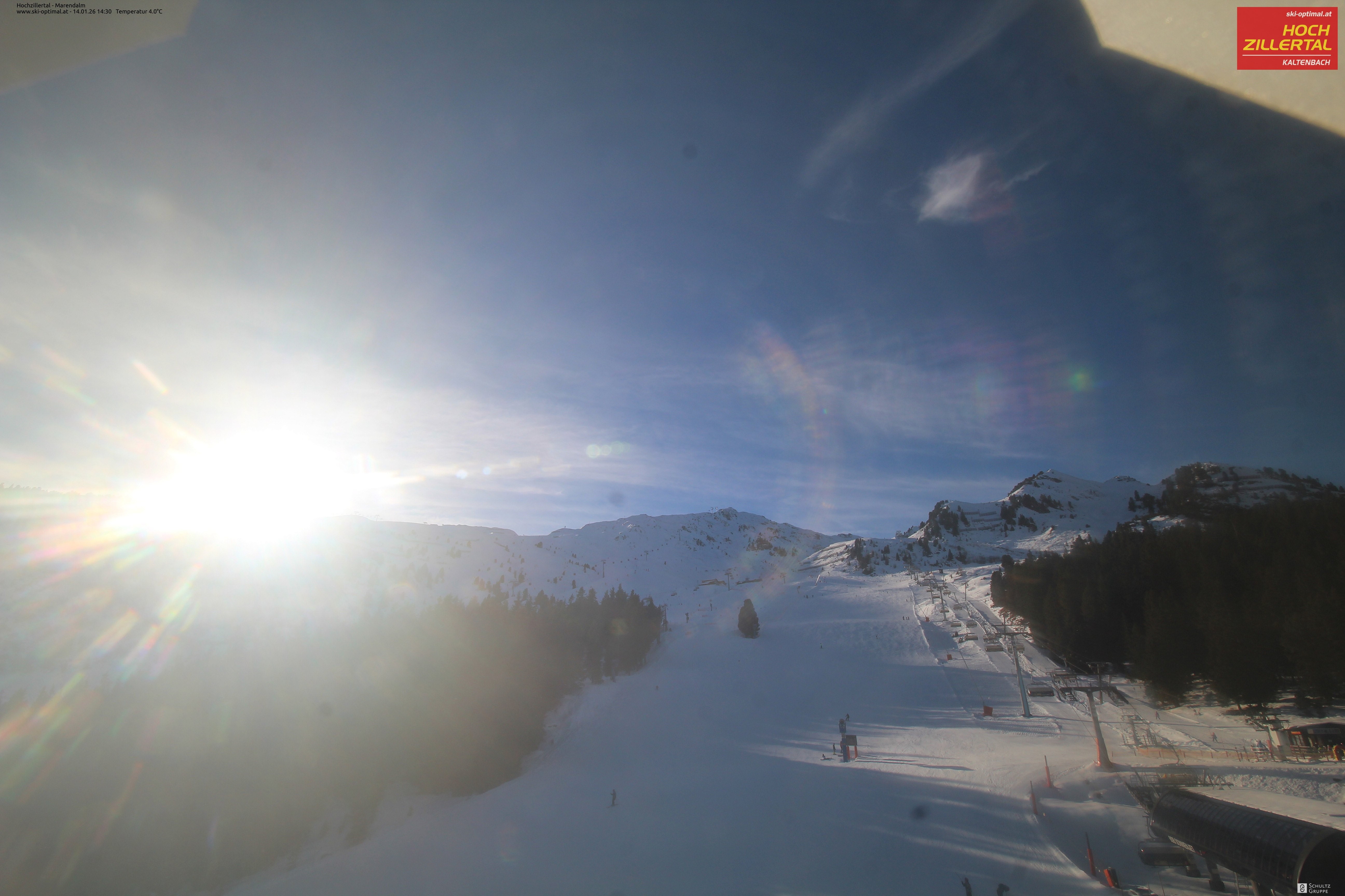 Archived image Webcam Hochzillertal - View from Marendalm