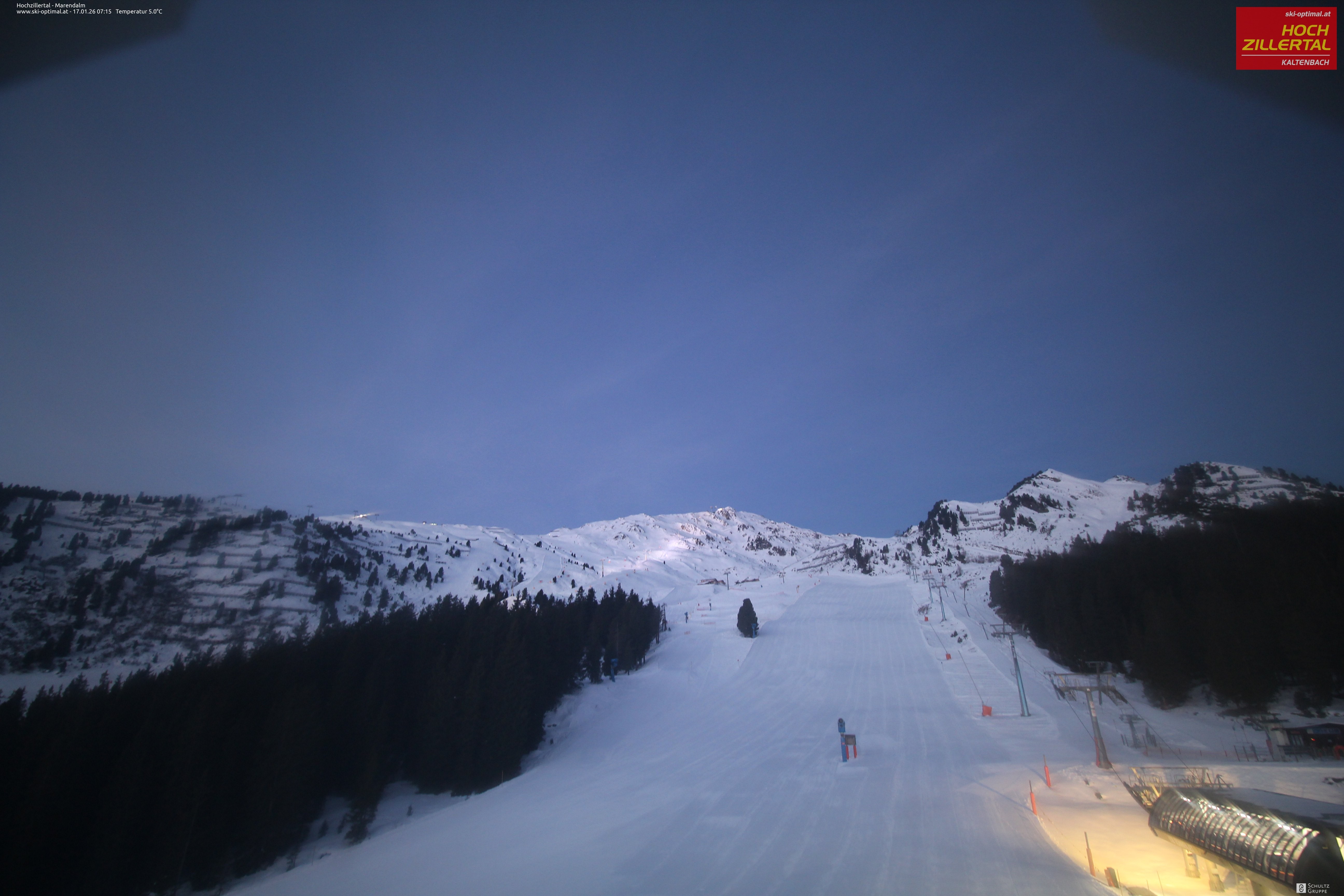 Archiv Foto Webcam Hochzillertal: Ausblick Marendalm